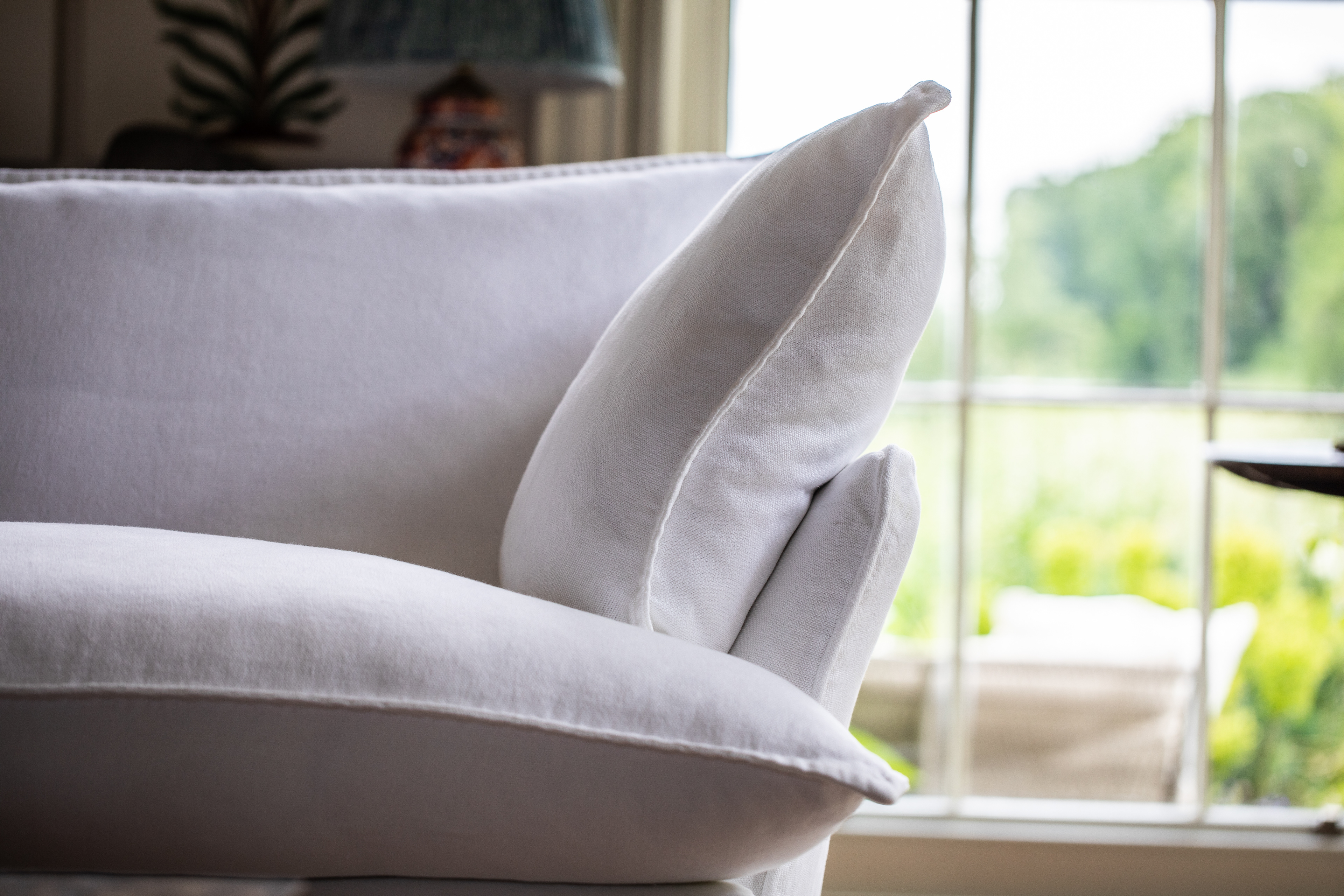 Selenite 100% Linen - Song Short Pillow Edge Sofa