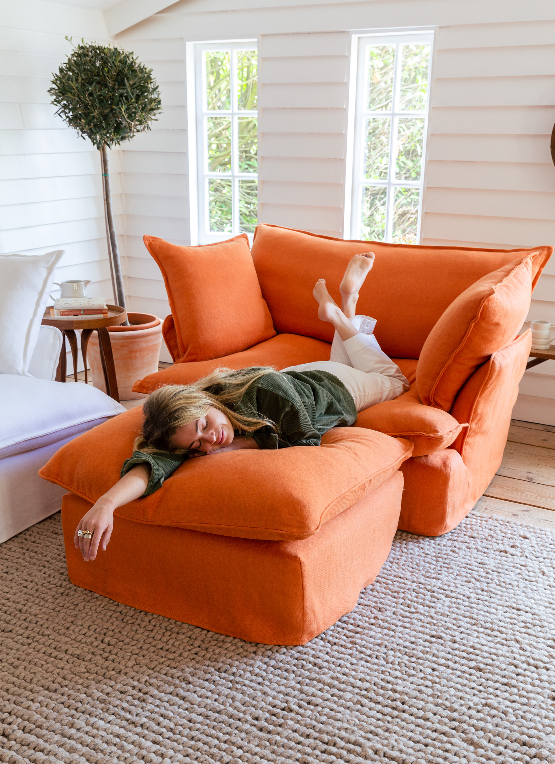 Customer Own Fabric - Song Short Pillow Edge Love Seat