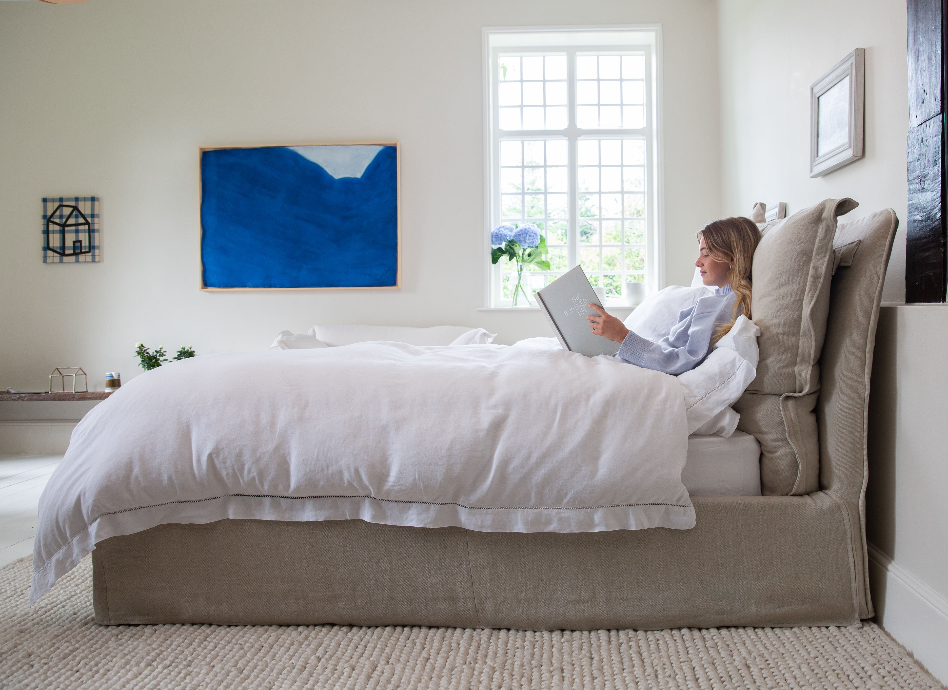 Sunstone 100% Linen - Song Pillow Edge King Bed No Footer