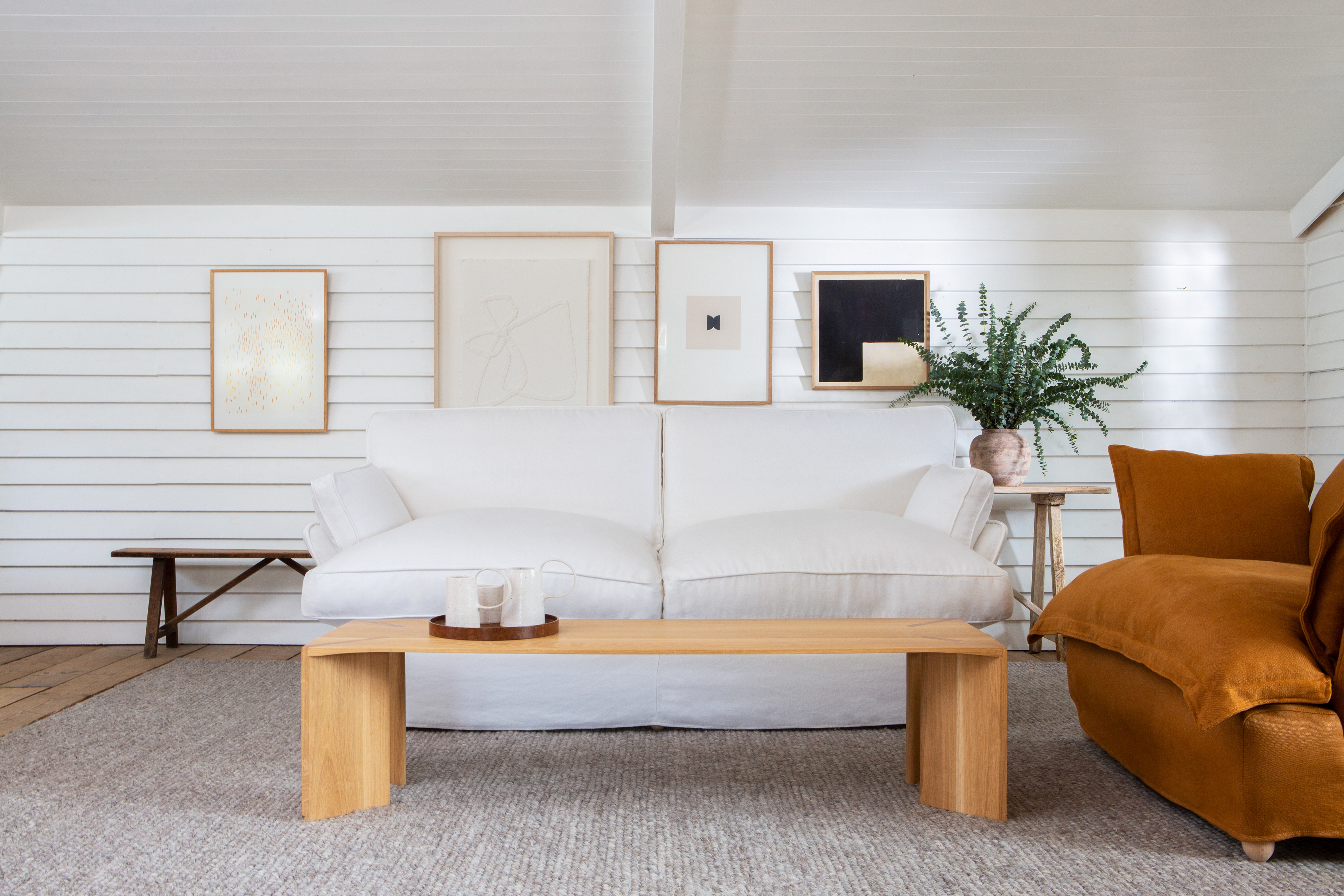 Selenite 100% Linen - Otter Box Edge Sofa