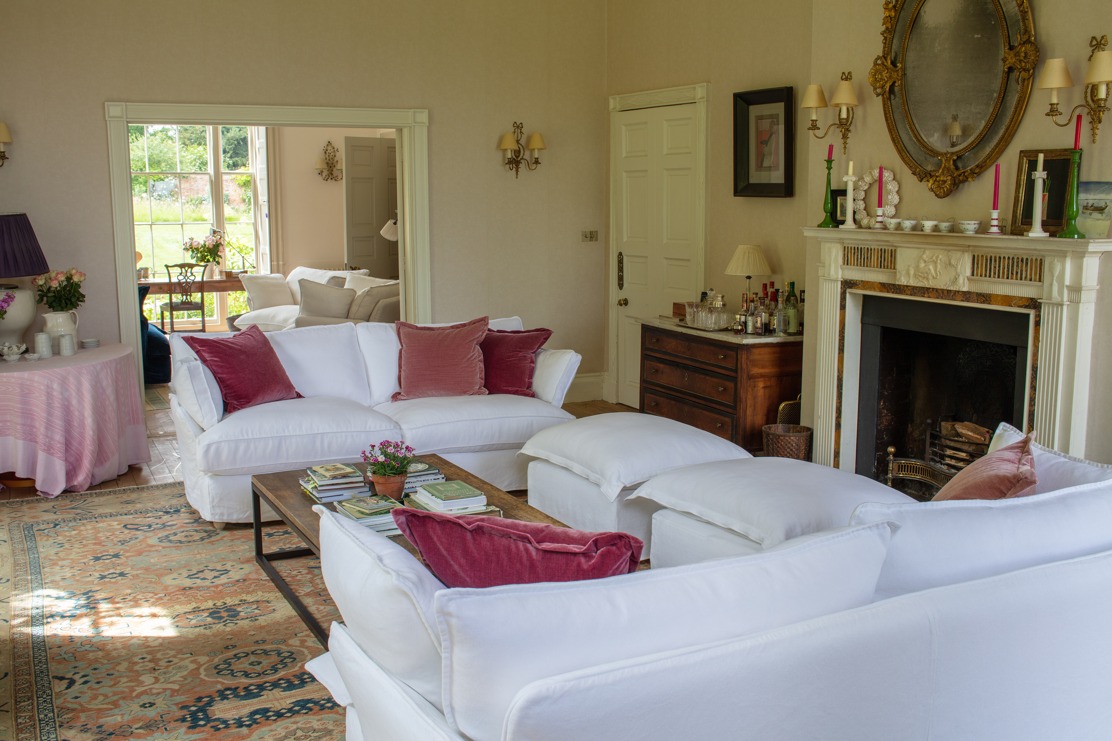 Selenite 100% Linen - Otter Box Edge Sofa