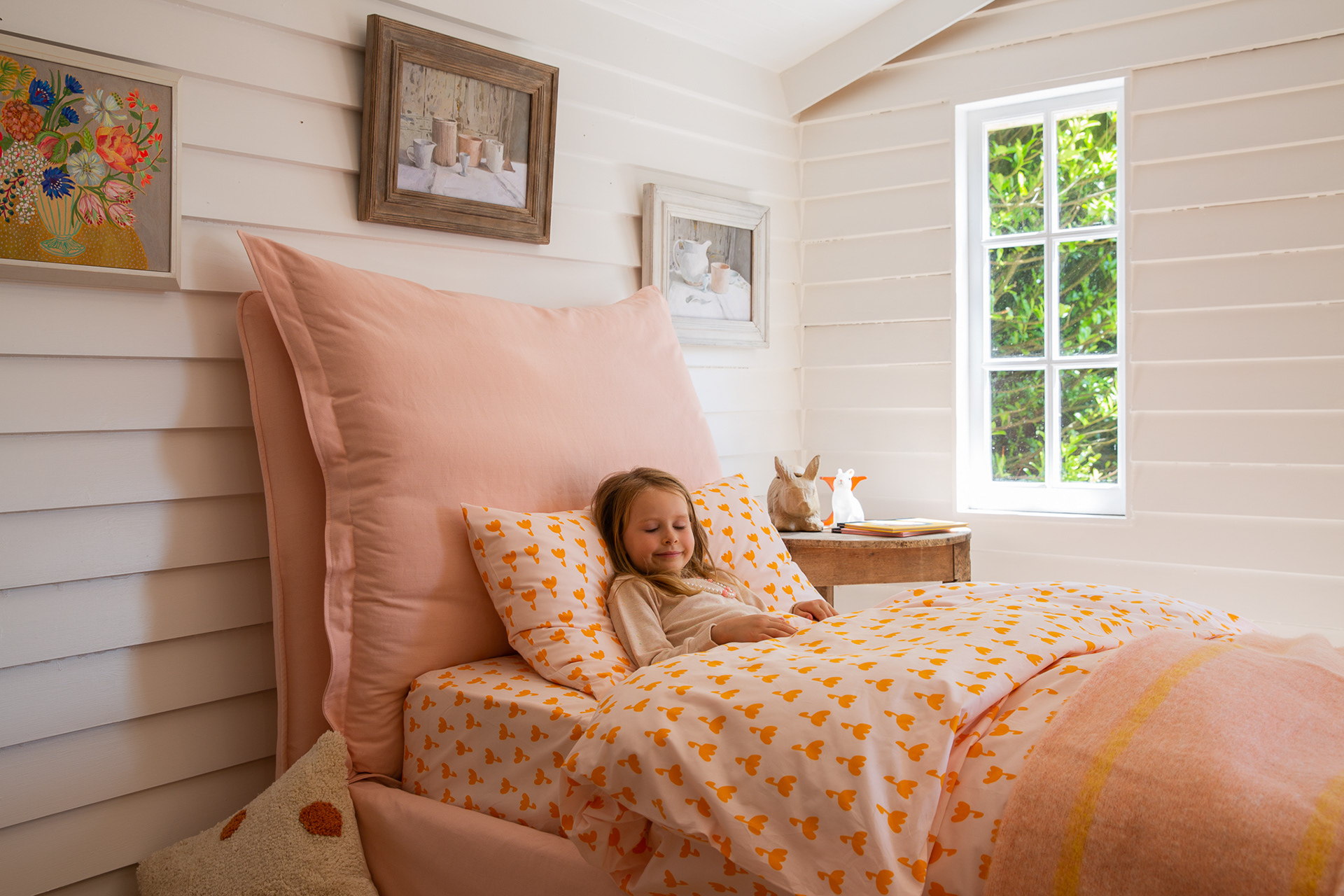 Customer Own Fabric - Song Pillow Edge Single Bed