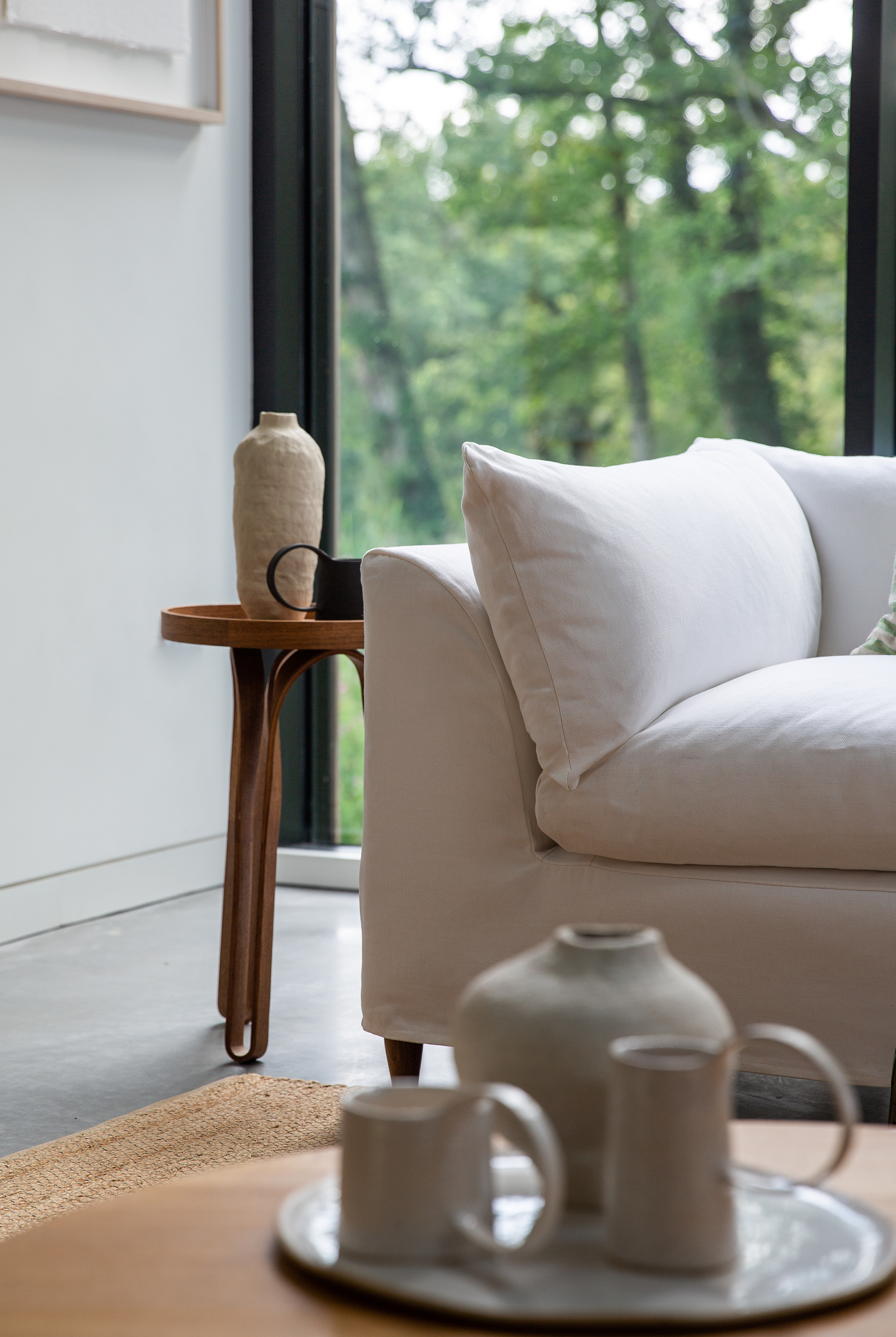 Moonflower White Brushed Cotton - Orlando Large Sofa (Coming to US & Aus in 2022)