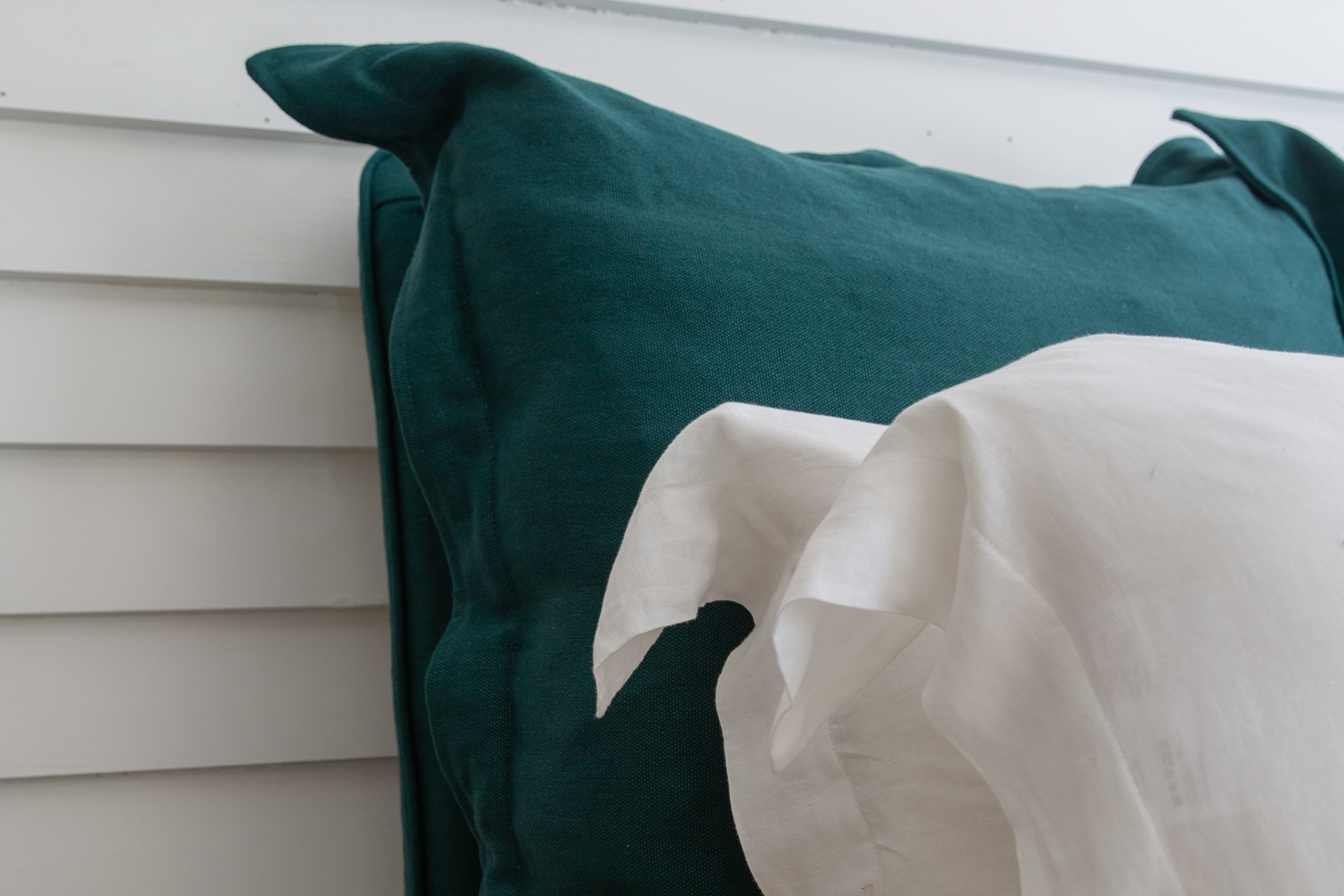 Topaz 100% Linen - Song Pillow Edge Headboard