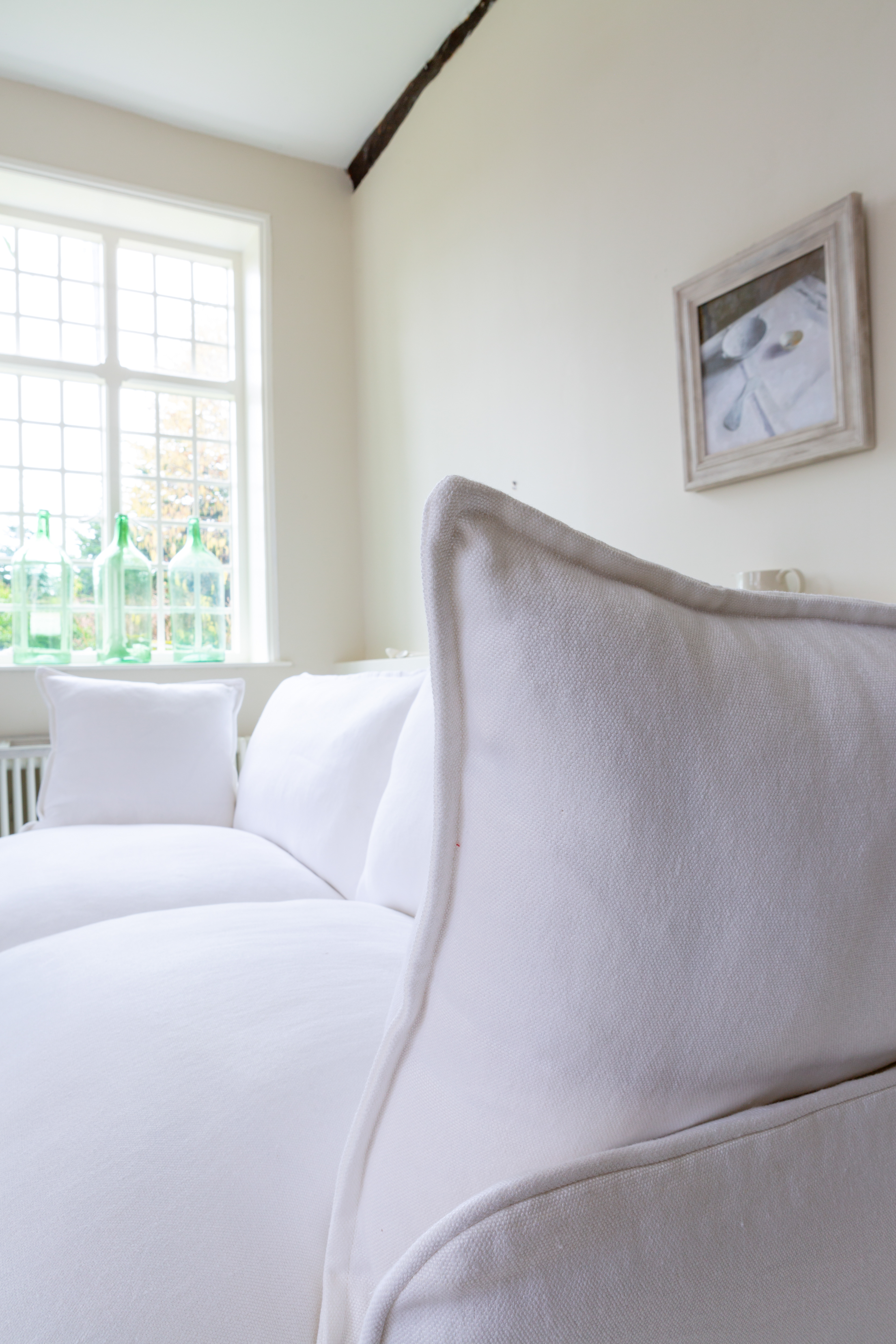 Selenite 100% Linen - Song Short Pillow Edge Sofa
