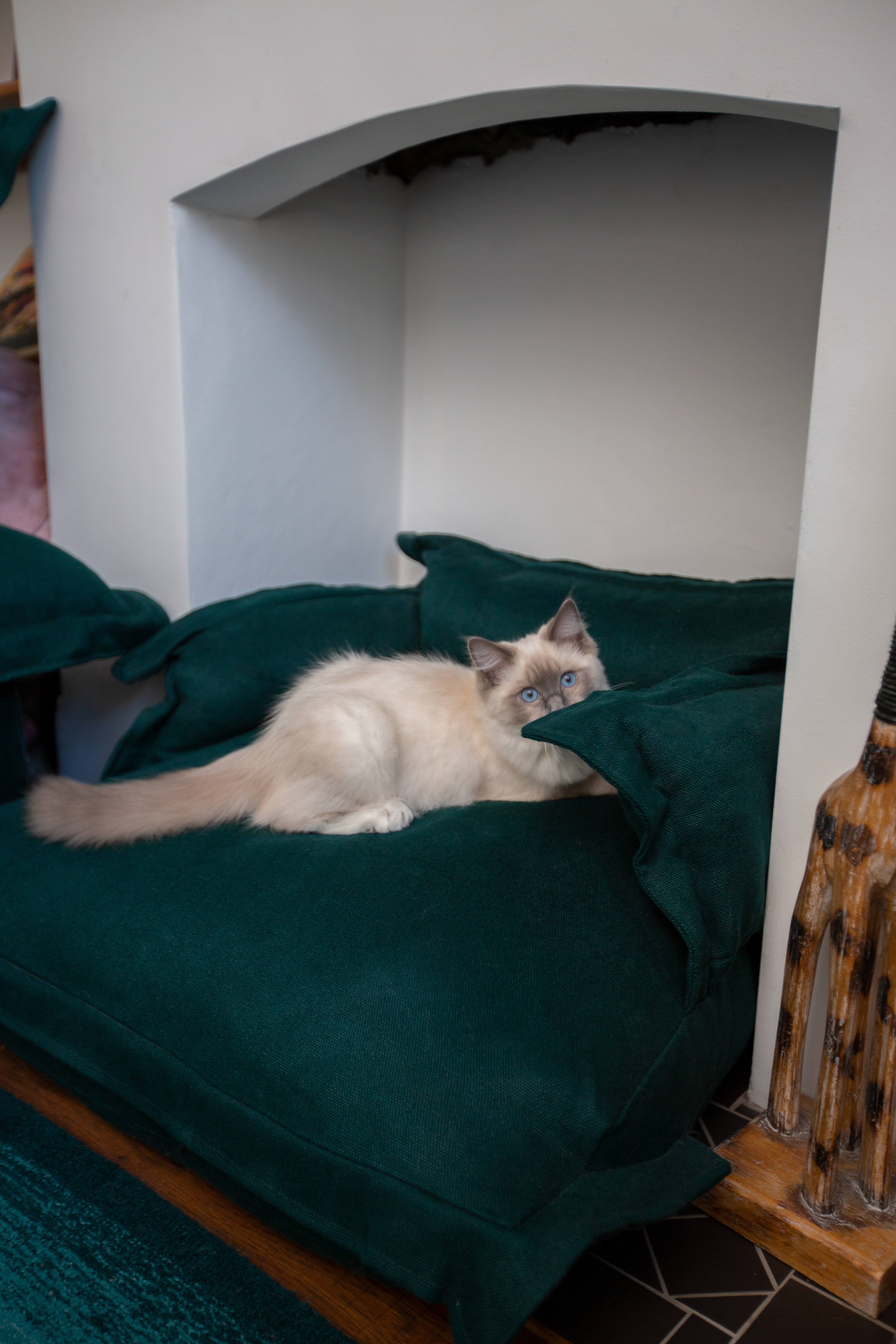 Topaz 100% Linen - Song Pillow Edge Pet Bed