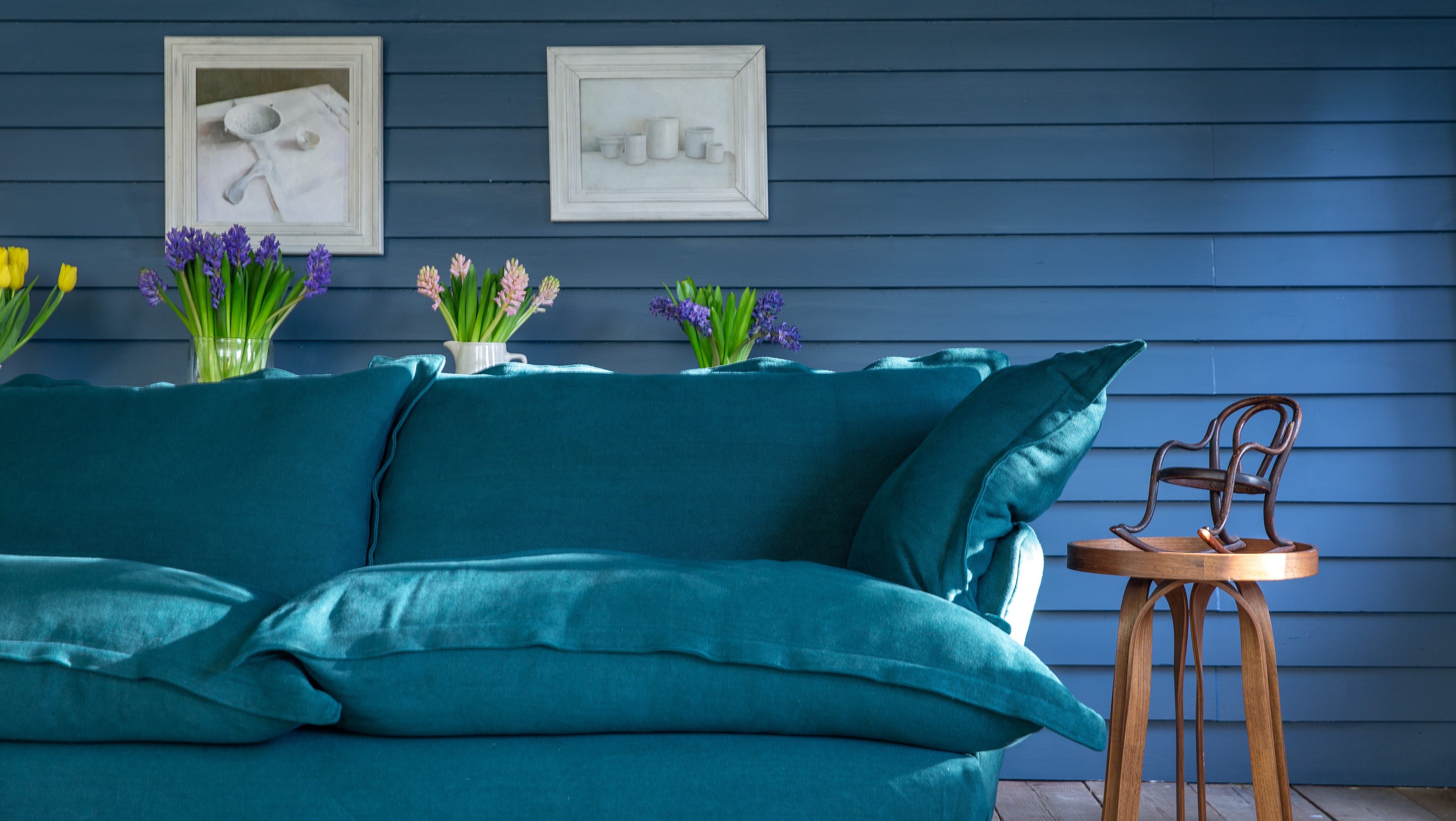 Topaz 100% Linen - Song Pillow Edge Large Sofa