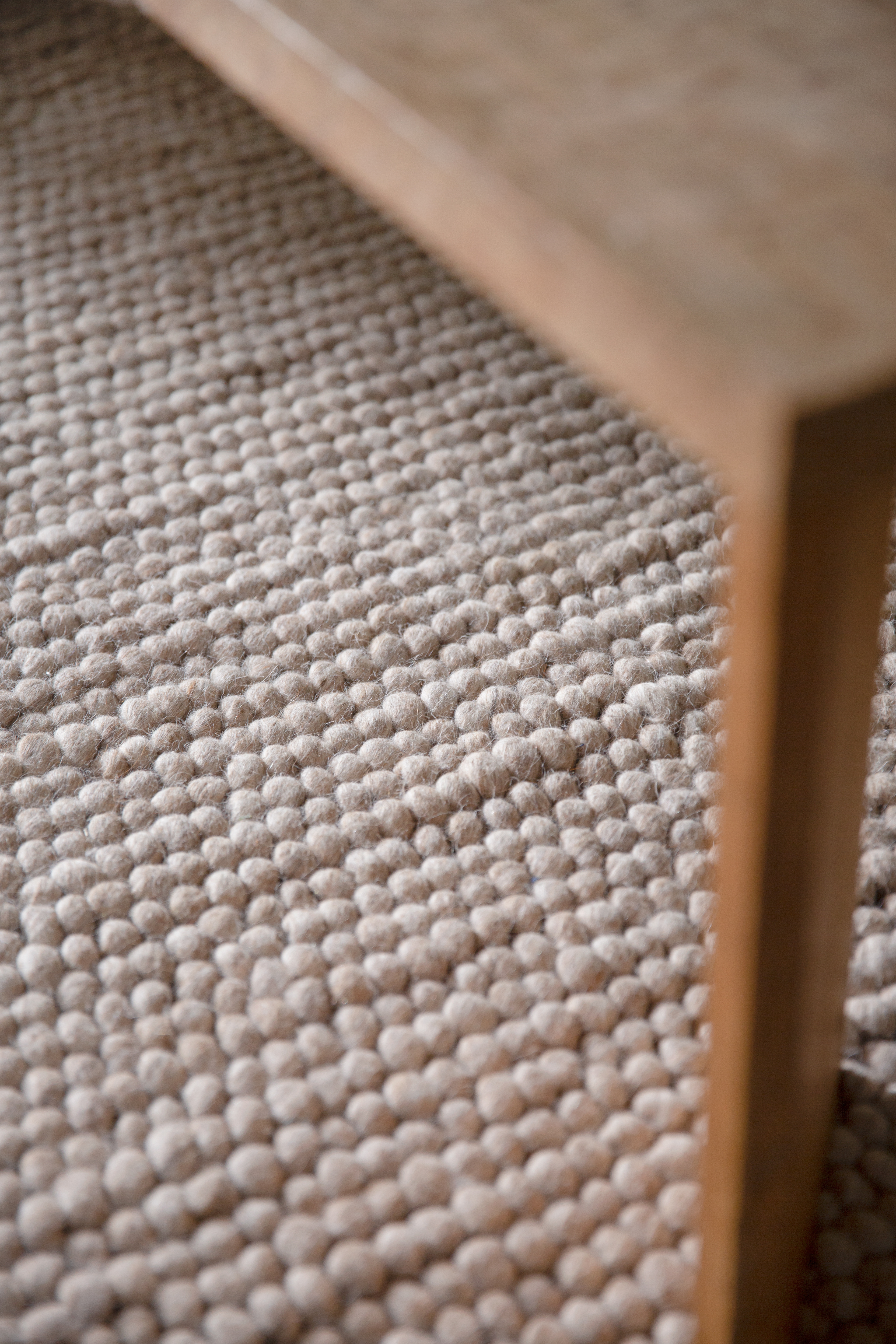 Beige Wool Rug
