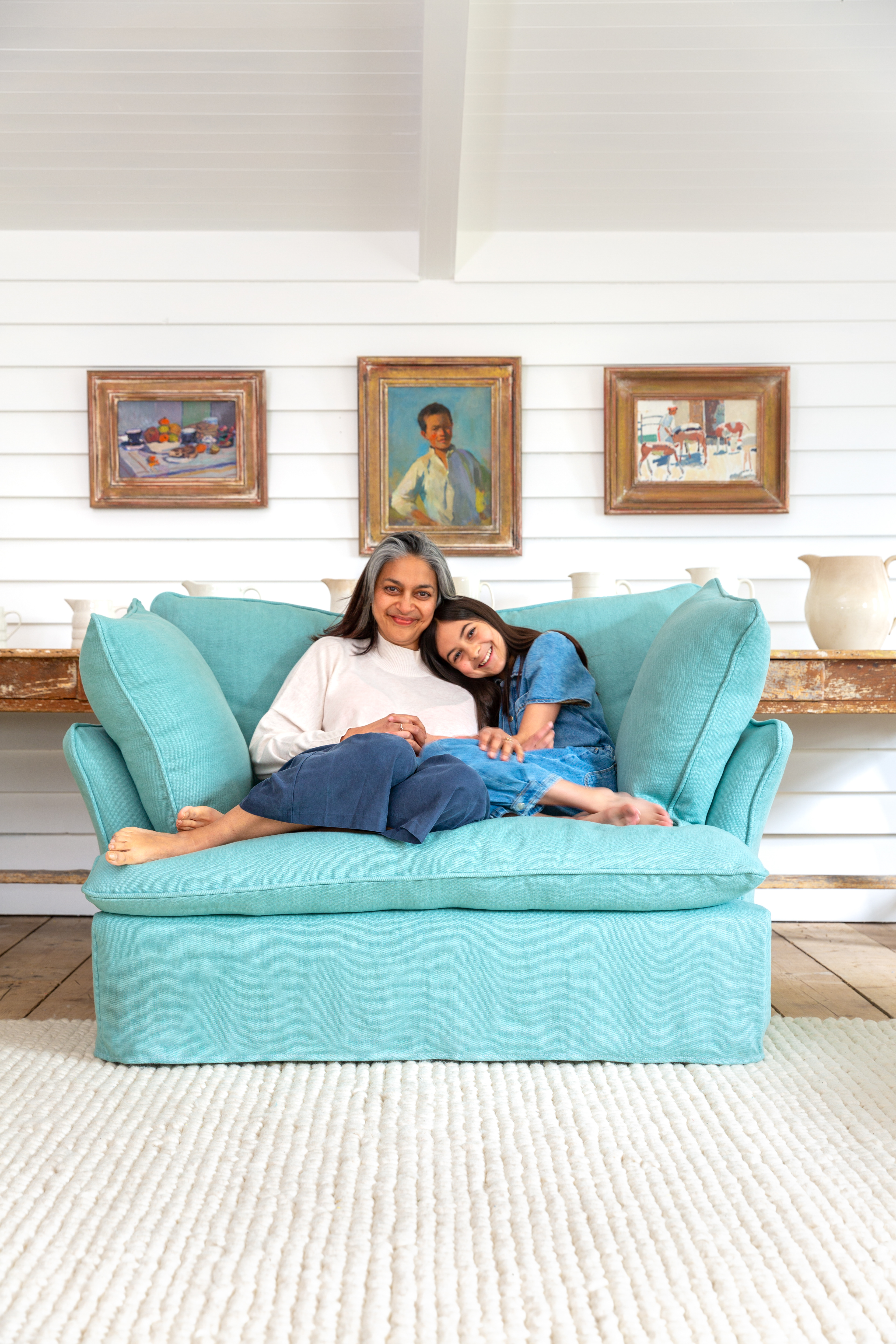 Celestine 100% Linen - Marnie Piped Love Seat