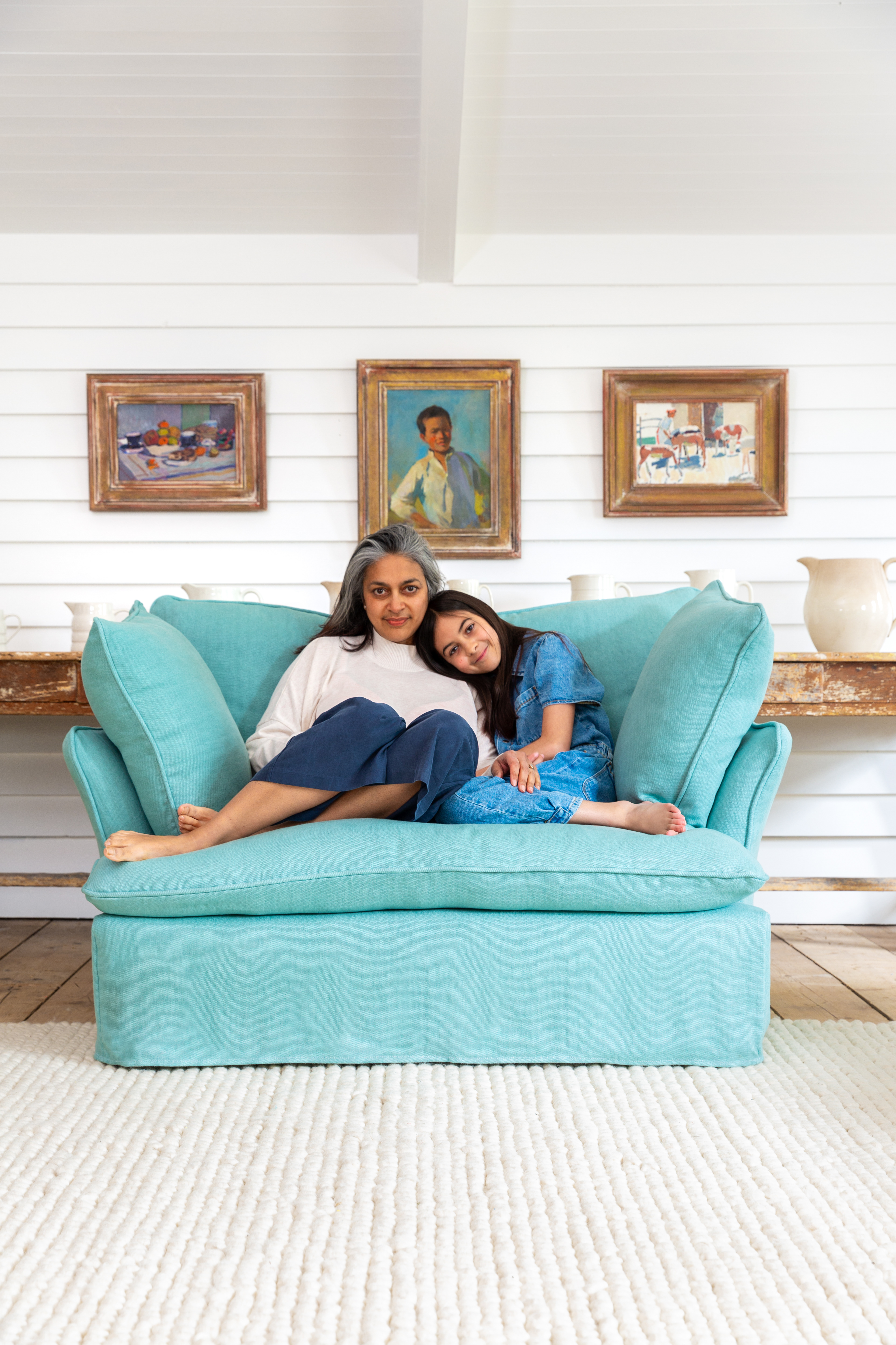 Celestine 100% Linen - Marnie Piped Love Seat