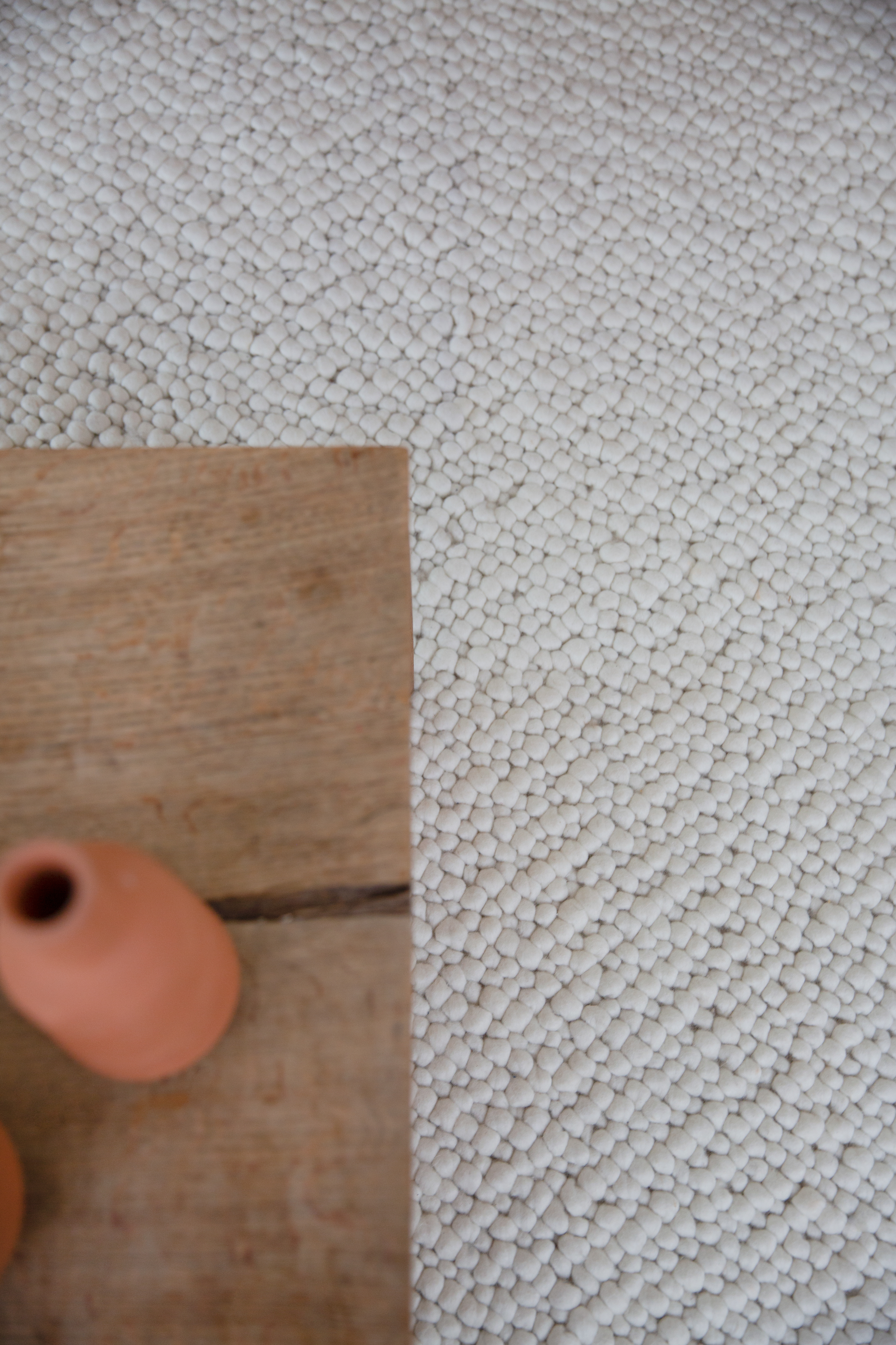 White Pebble Rug