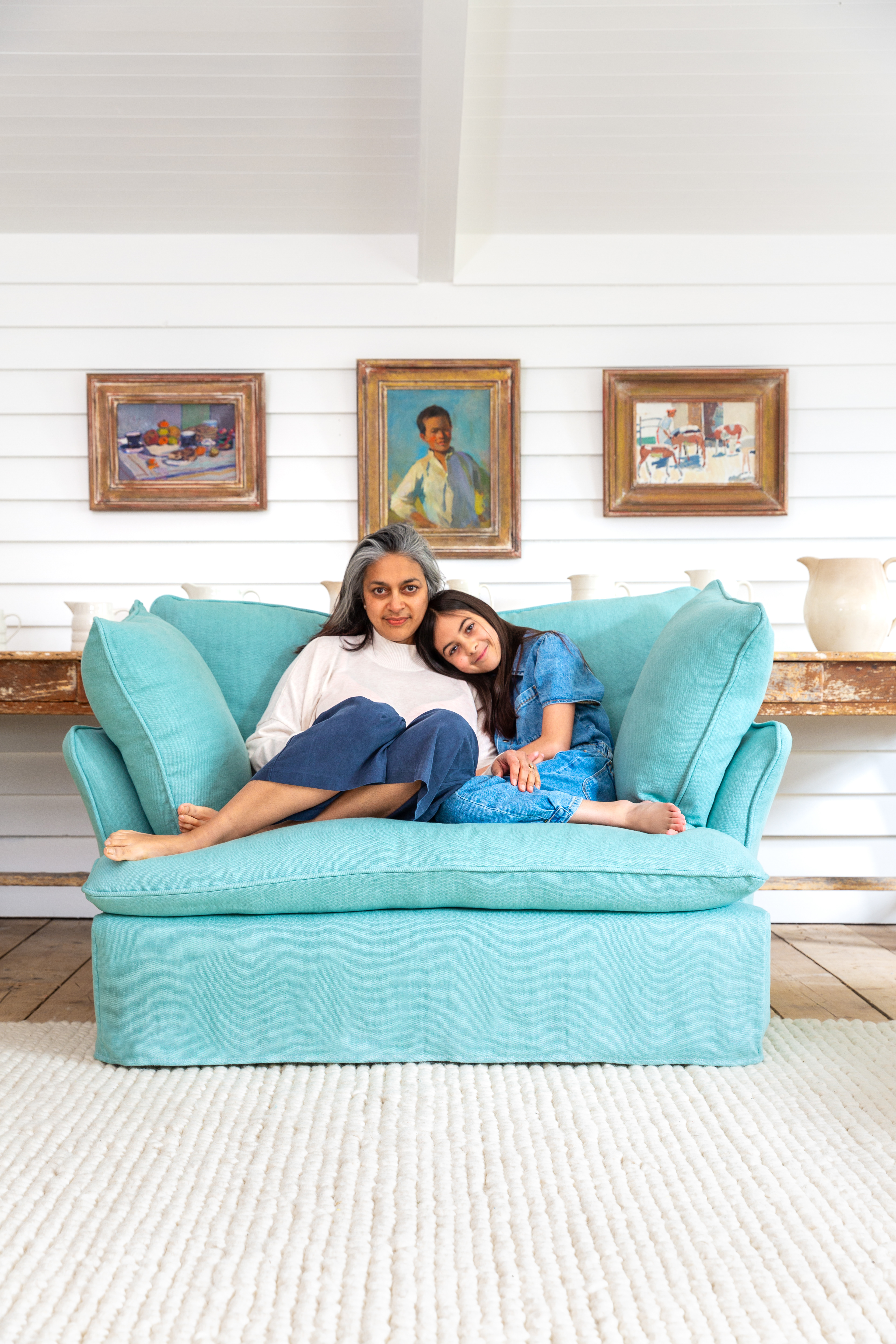Celestine 100% Linen - Marnie Piped Edge Love Seat