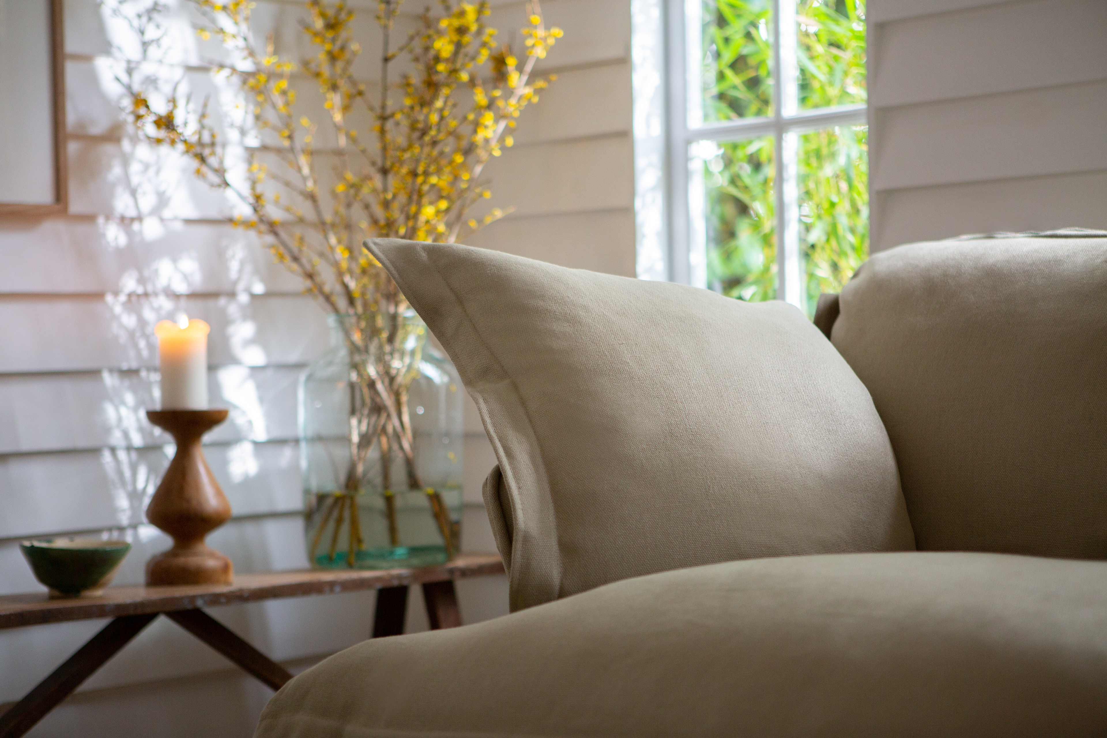 Jasper 100% Linen - Song Pillow Edge Sofa
