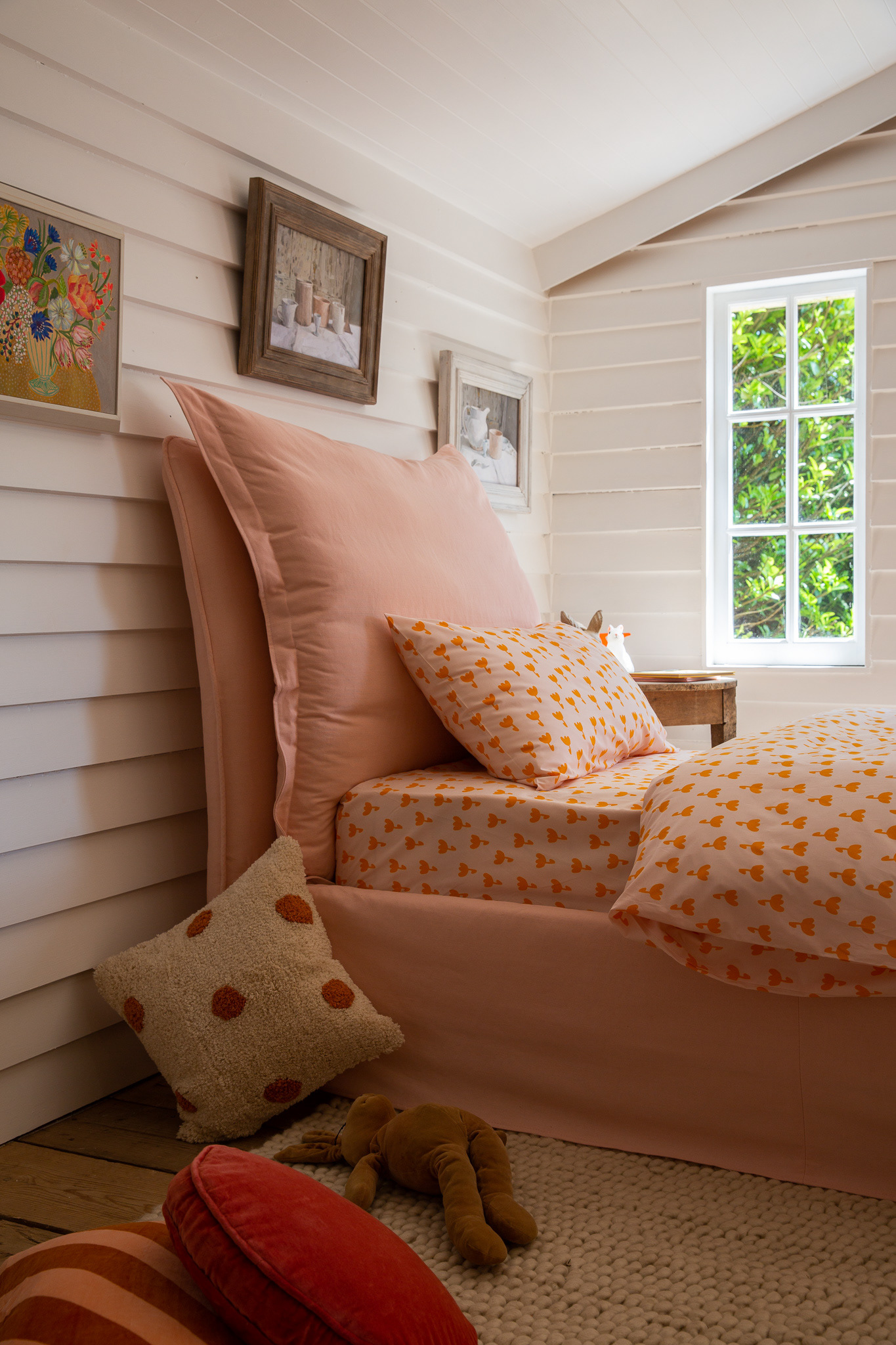 Customer Own Fabric - Song Pillow Edge Single Bed