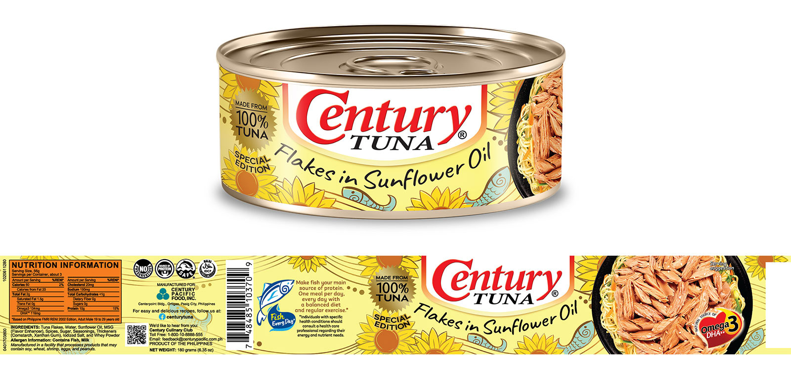 century tuna net weight