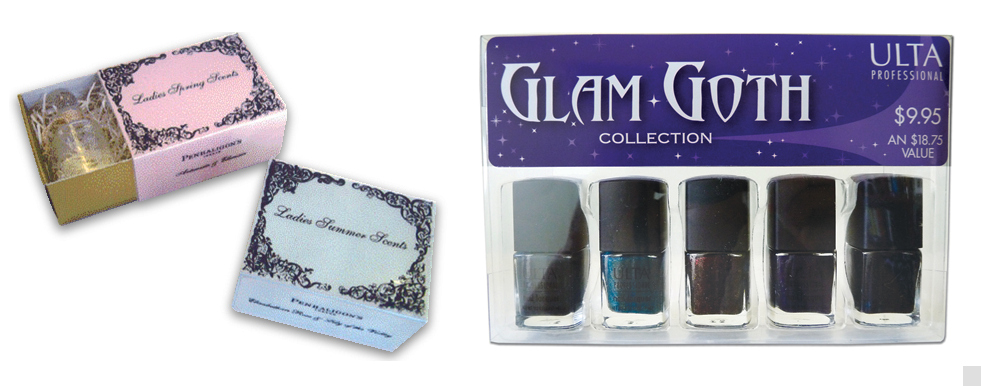 Packaging design for Penhaligon's Perfume and ULTA Beauty.