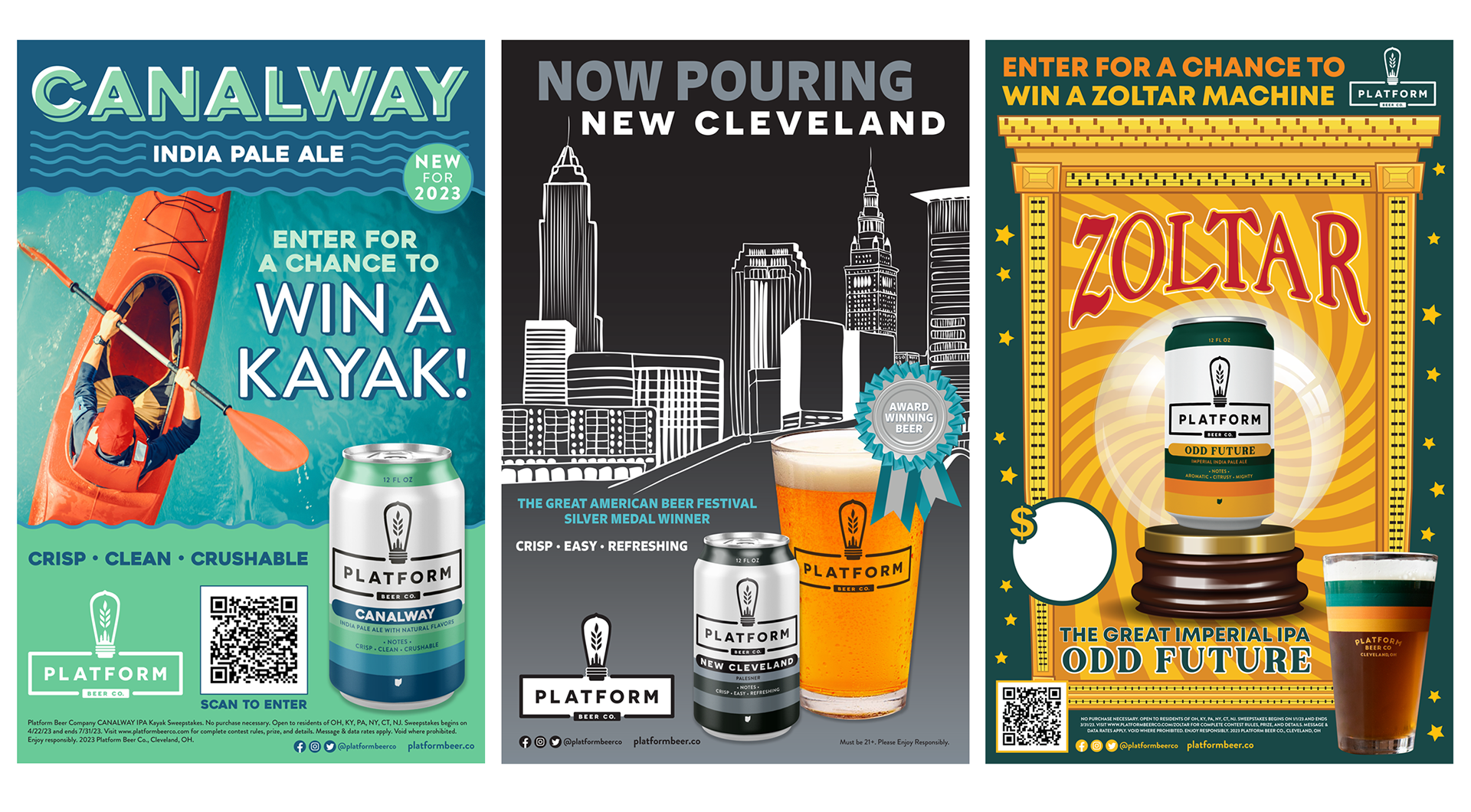 Signage for Platform Beer Co.