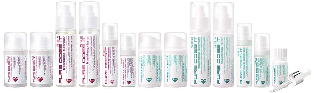 ‘Pure Does It’ Organic Skincare Ranges – FreshKeep and RepairKeep – For Edamame in Shanghai, China.