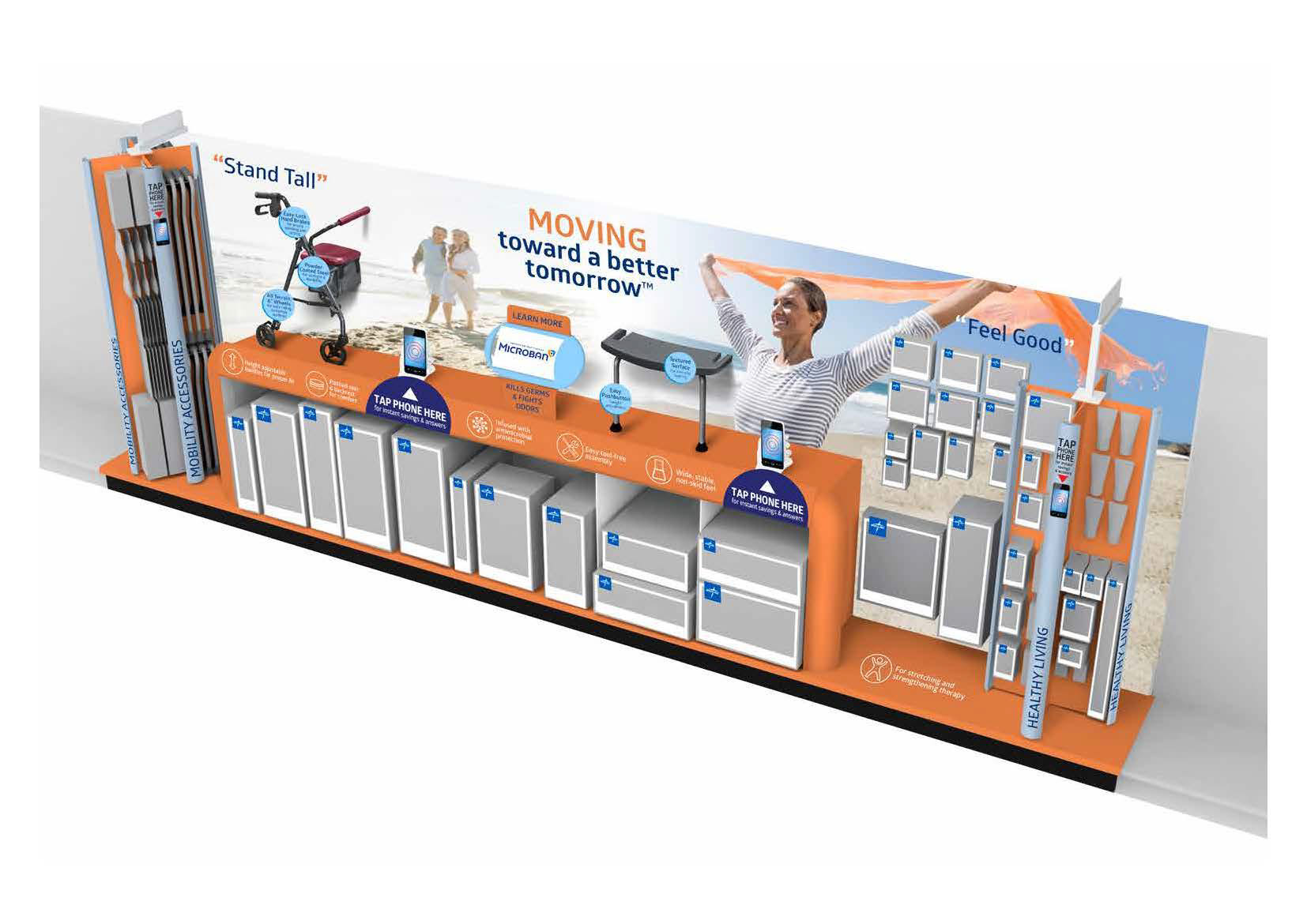 POS Display for Microban Products.