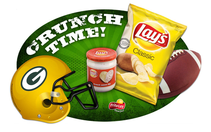 Stadium Floor Graphic for Green Bay Packers/Frito Lay Promotion.