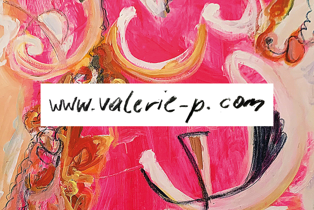 Visitenkarte für die Künstlerin Valerie P.