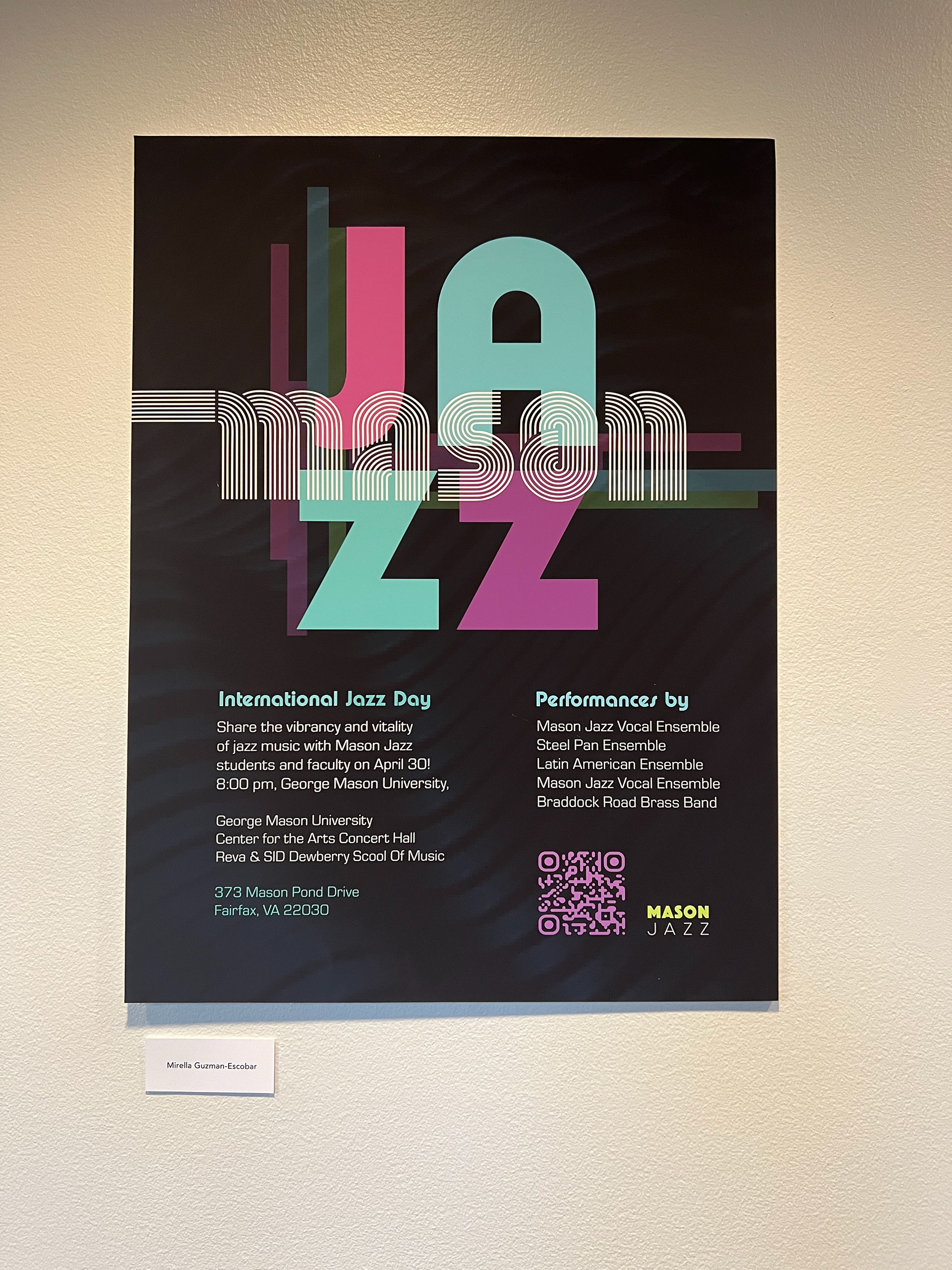 The poster was mounted on foam board!