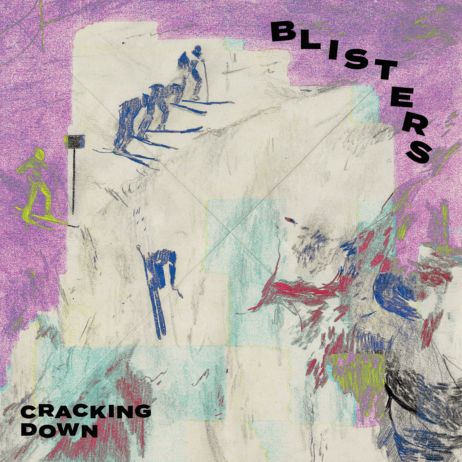 EP cover art for BLISTERS - Cracking Down
