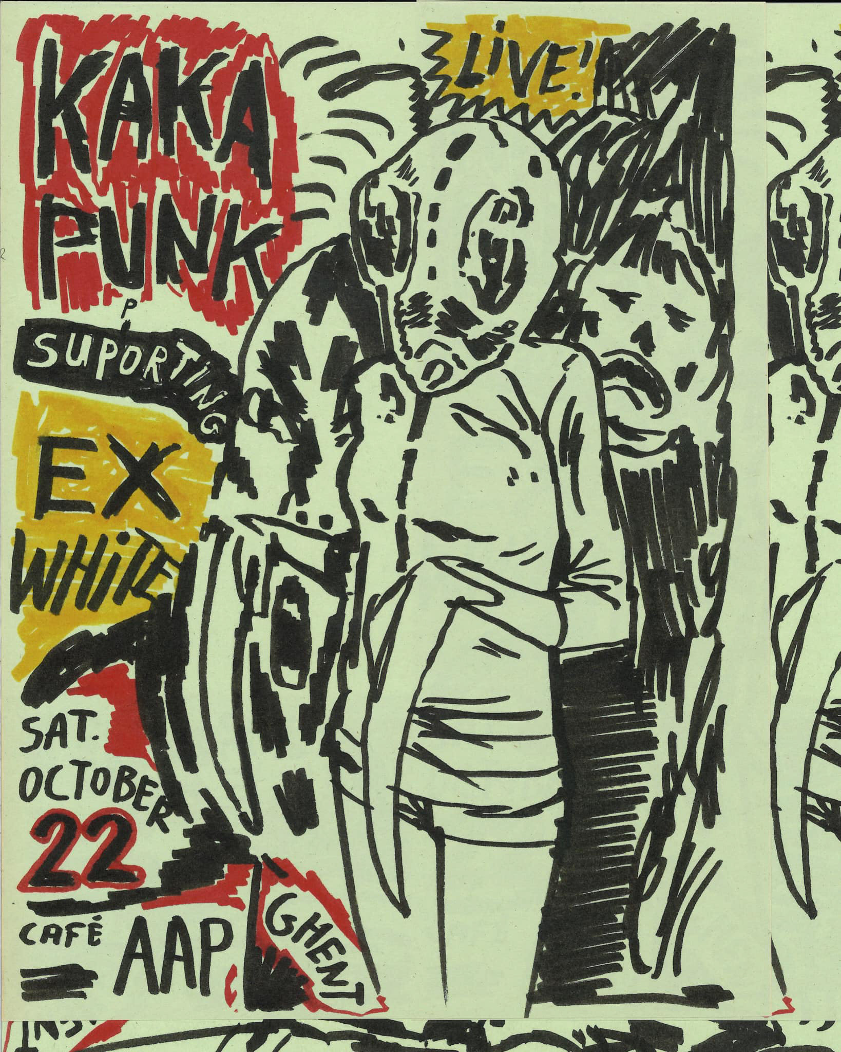 KAKAPUNK gigposter, 2022