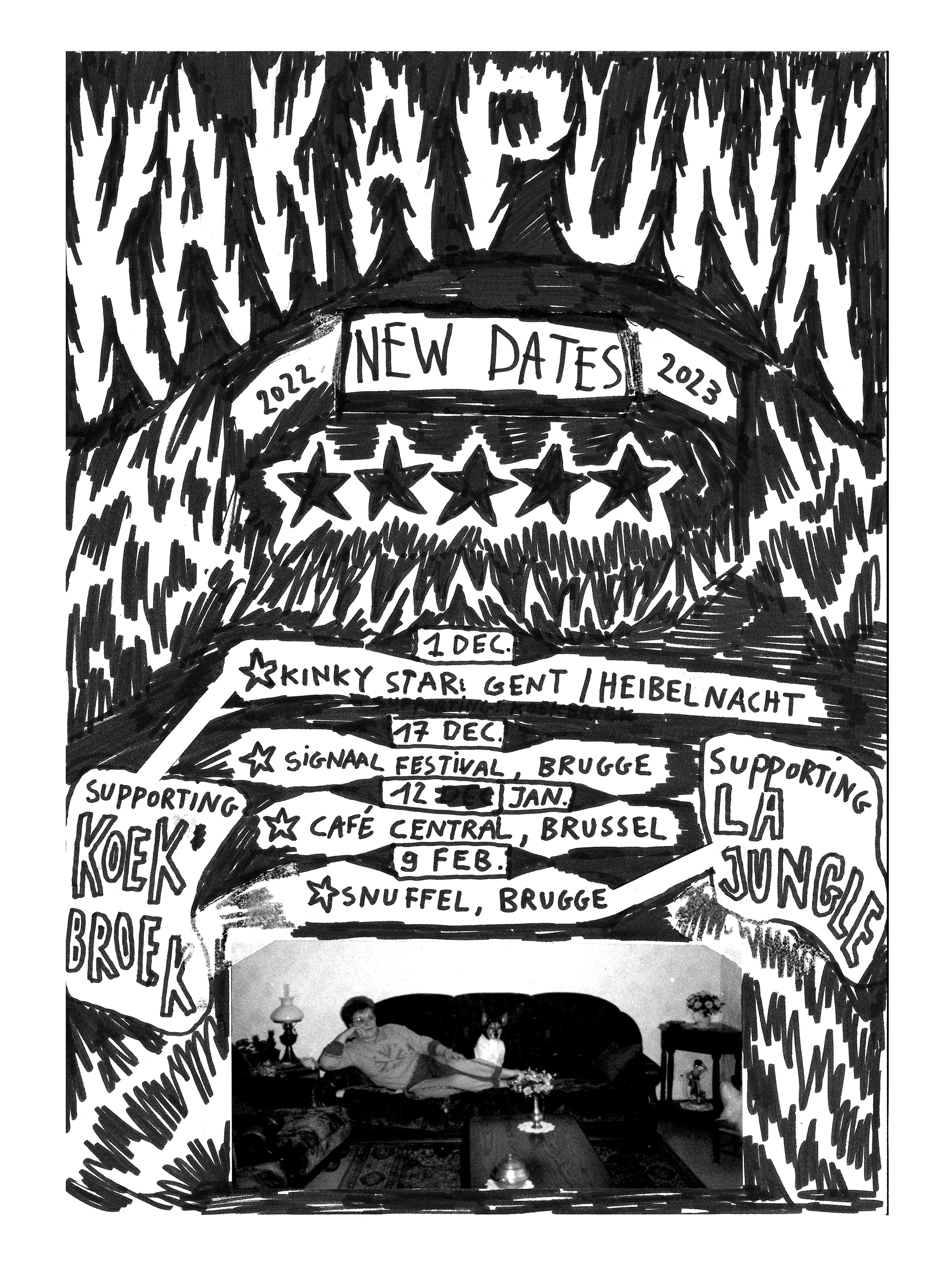 KAKAPUNK gigposter, 2022