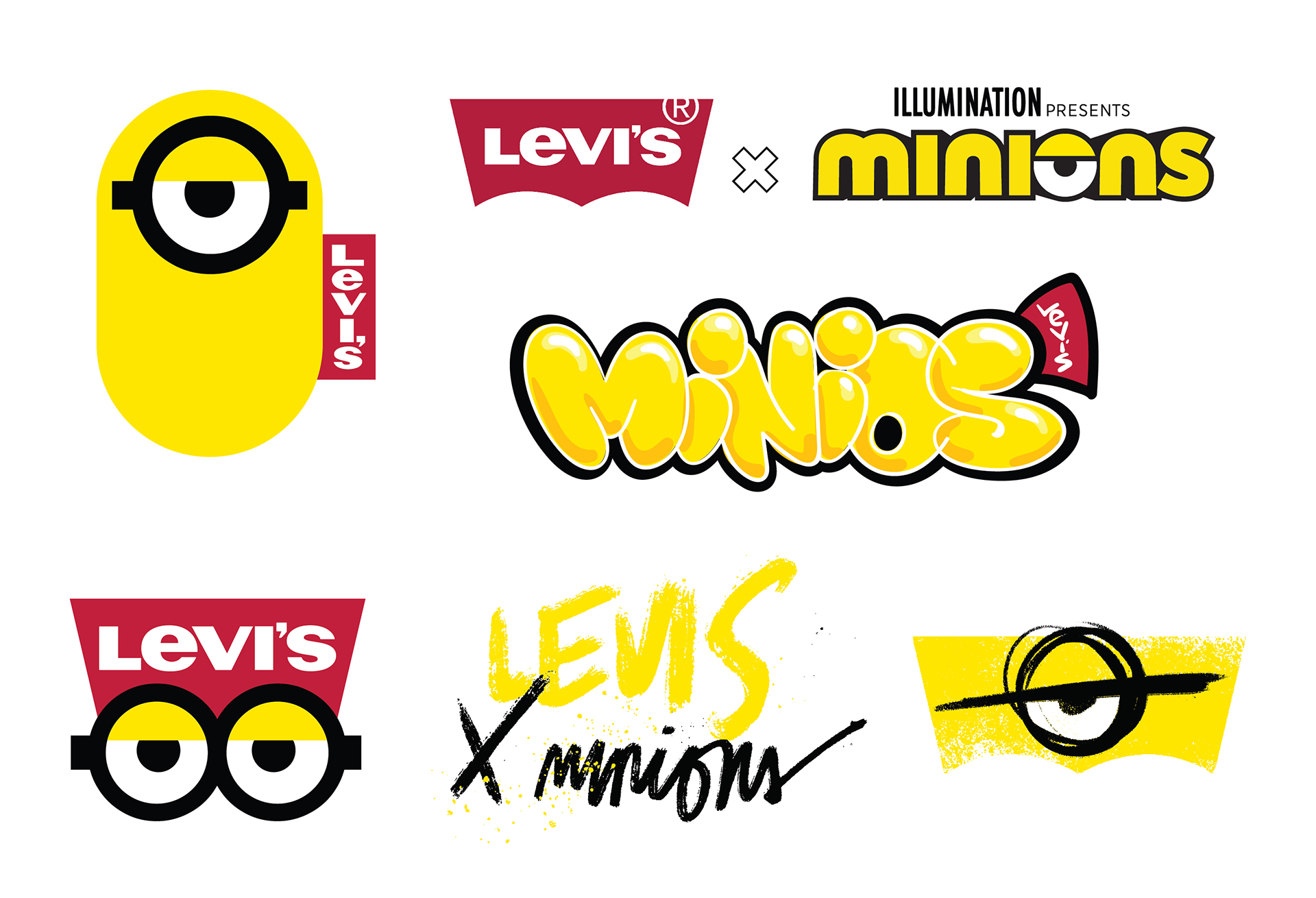 Levi's X Minions Collab - Logo Ideas