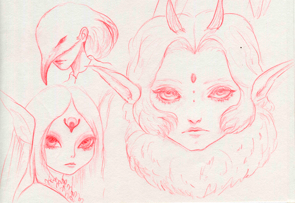 Sketching ideas for OC