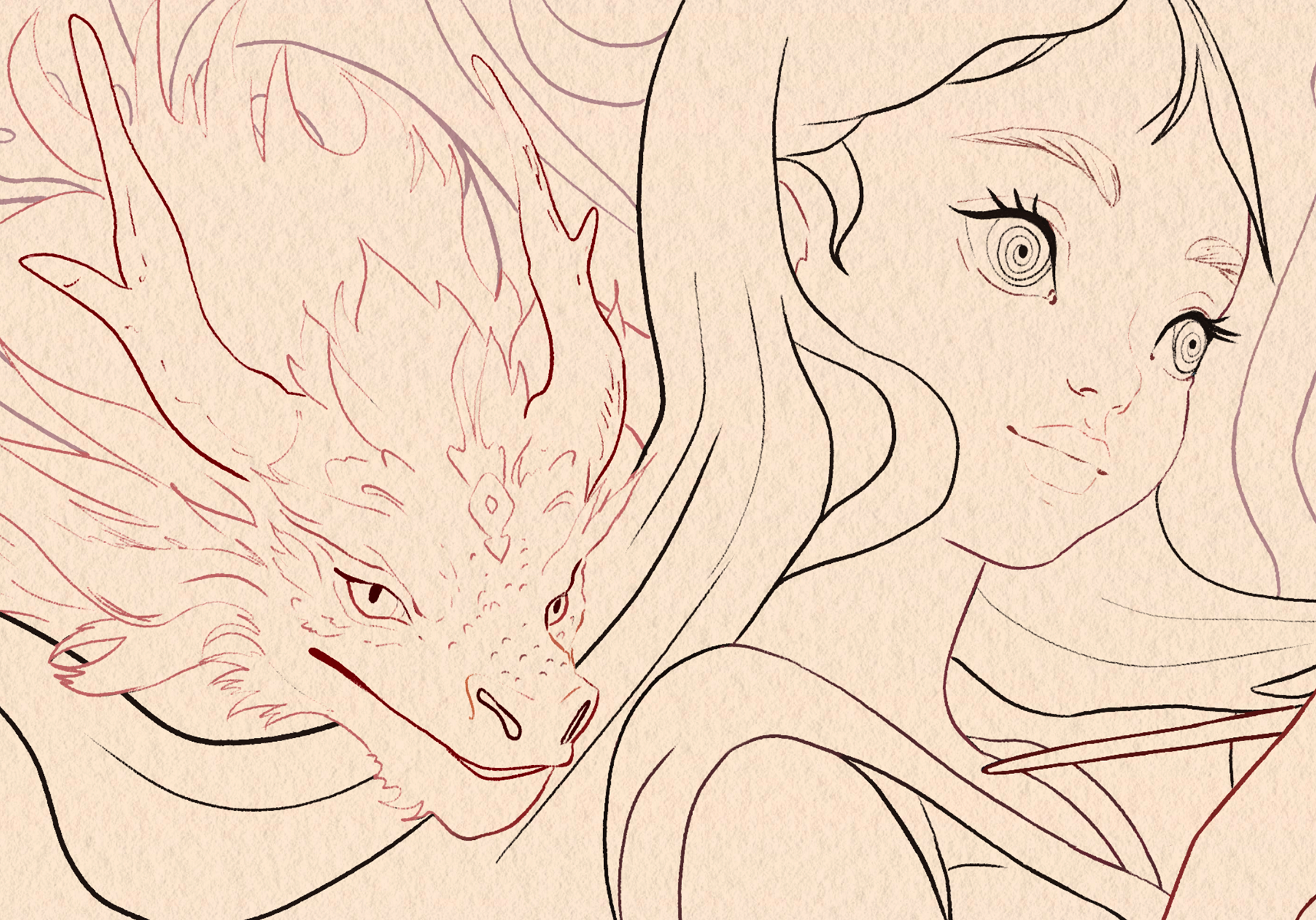 Detail digital lines