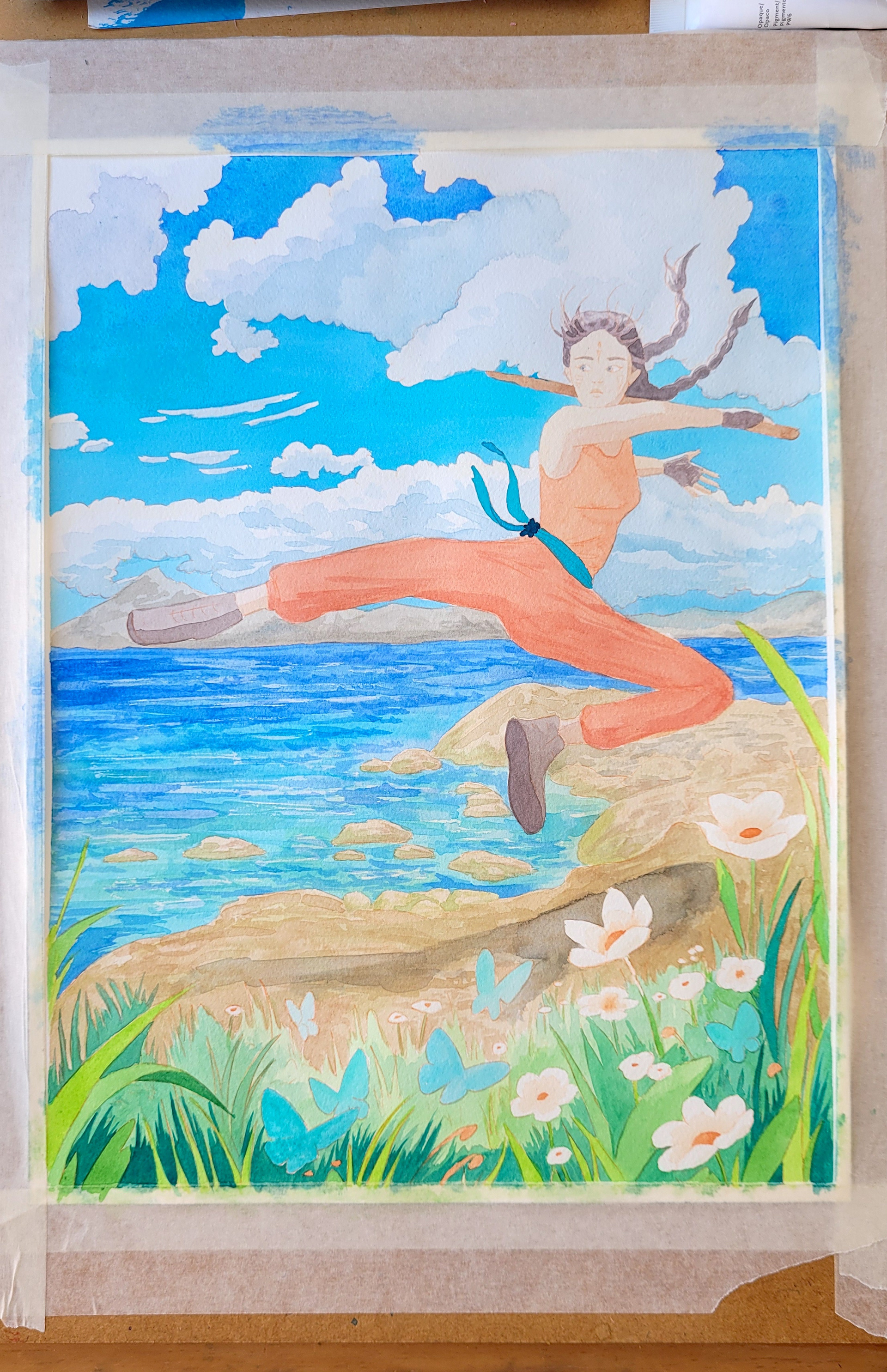 watercolor layers finished