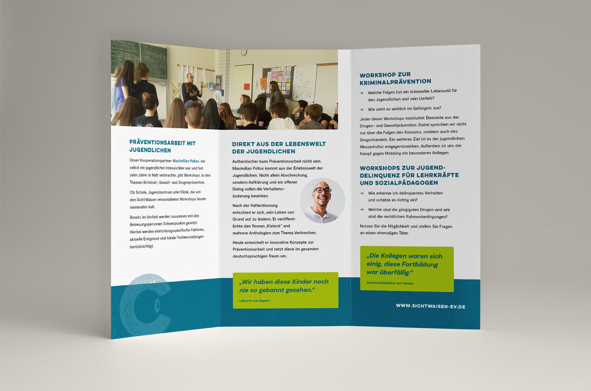 Logo und Flyer für SichtWaisen e.V.