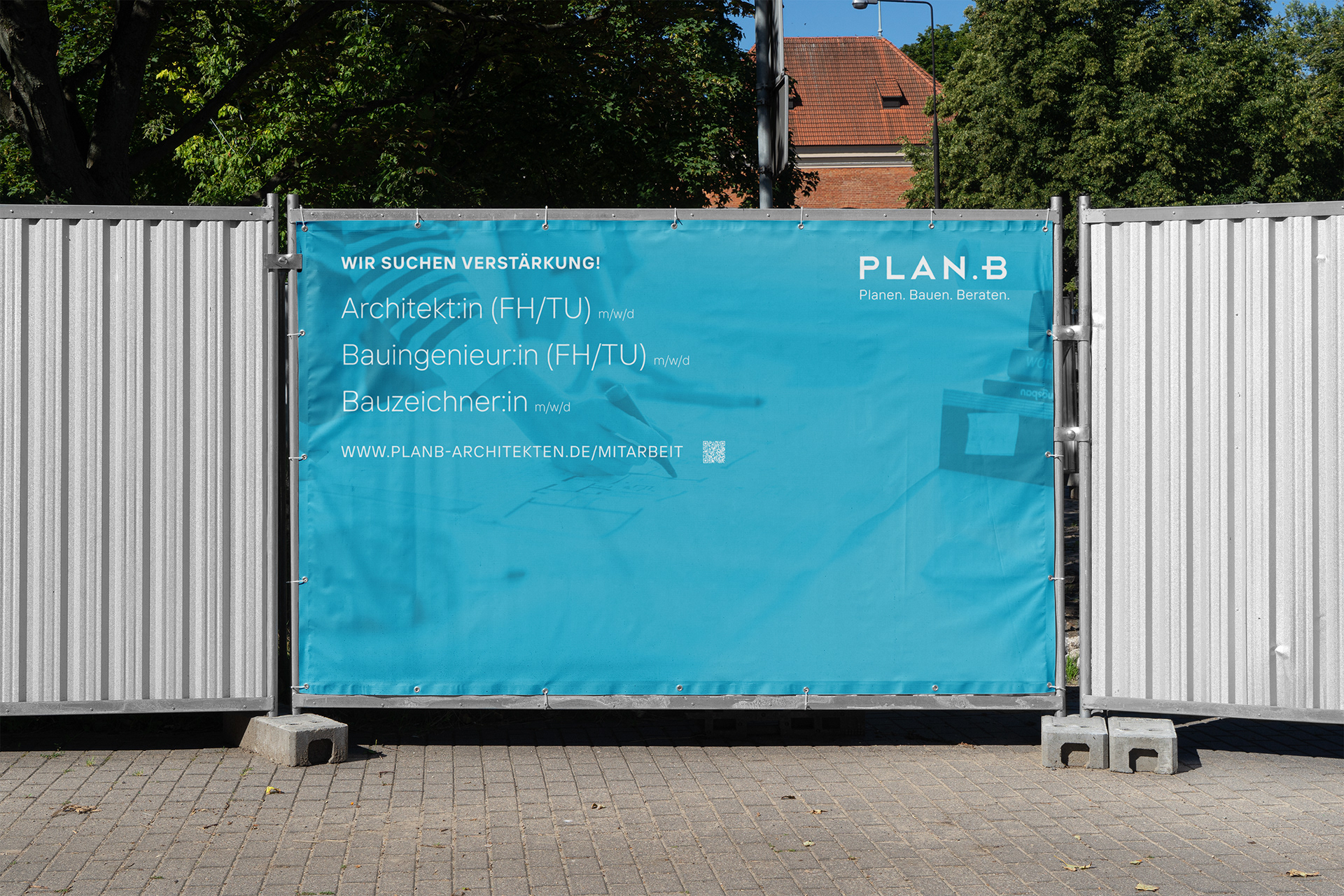 PLAN B Architekten Baustellen-Banner