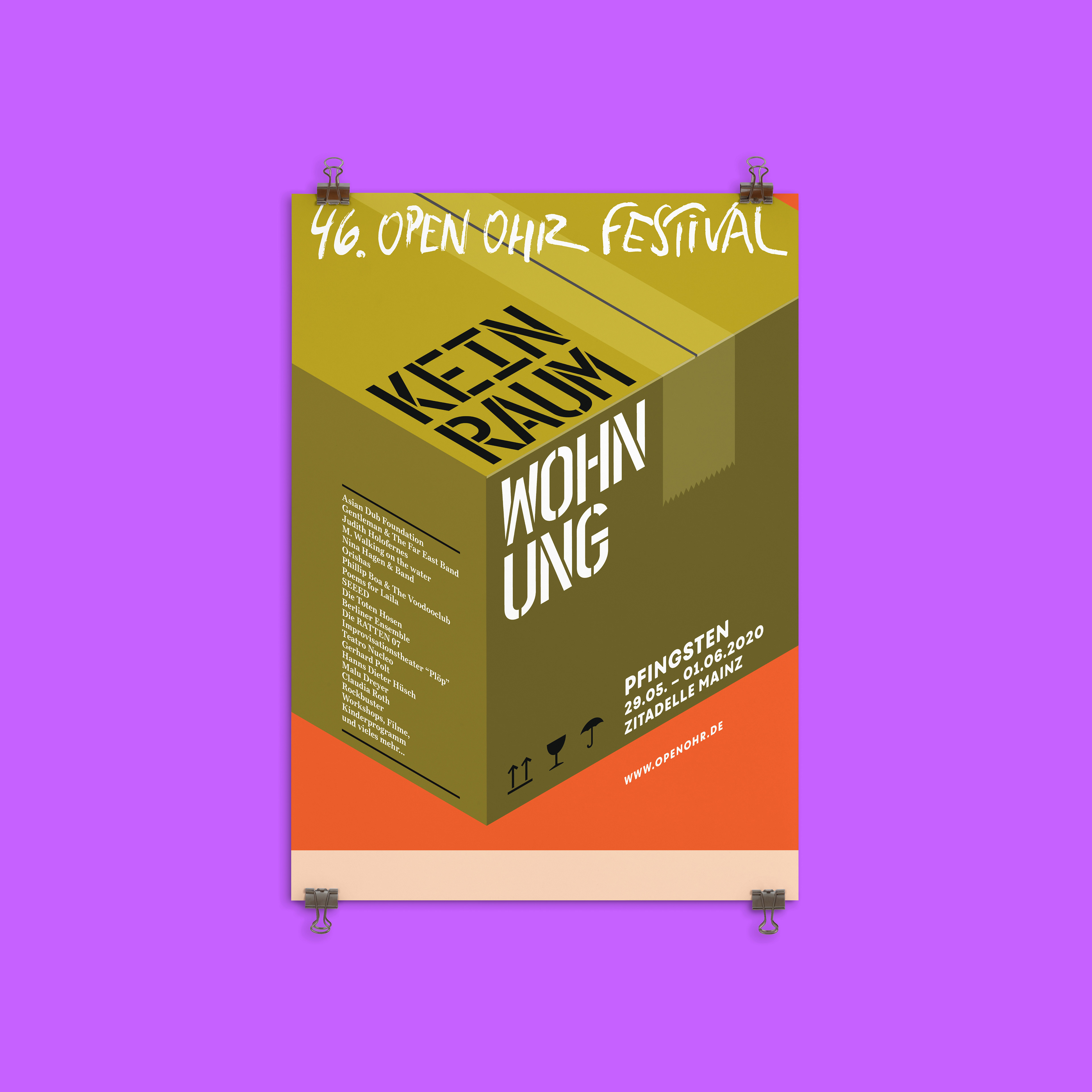 Plakatentwurf Wettbewerb OpenOhr Festival