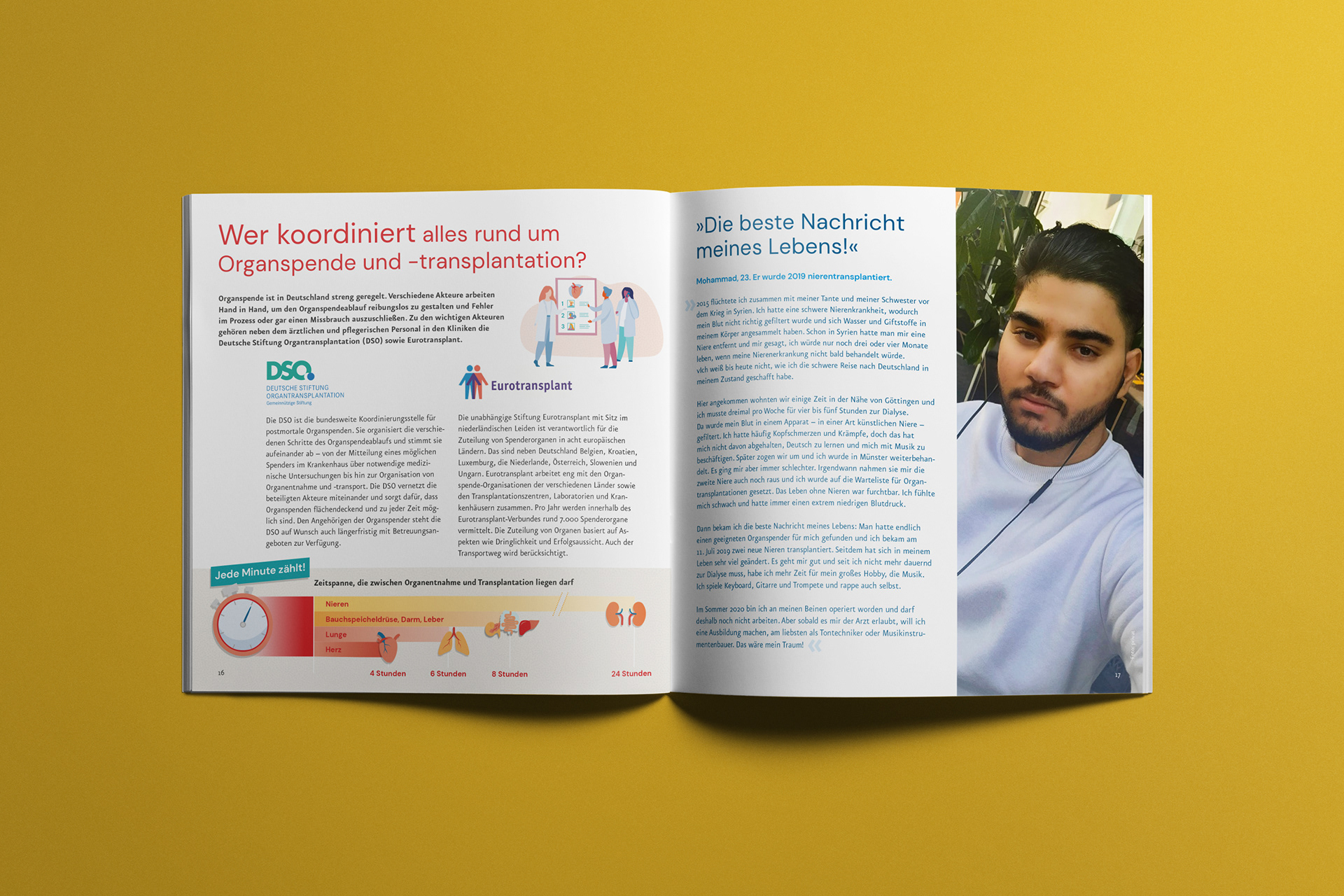 Broschüre "Organspende – Schon mal darüber nachgedacht?" Der Initiative Organspende RLP