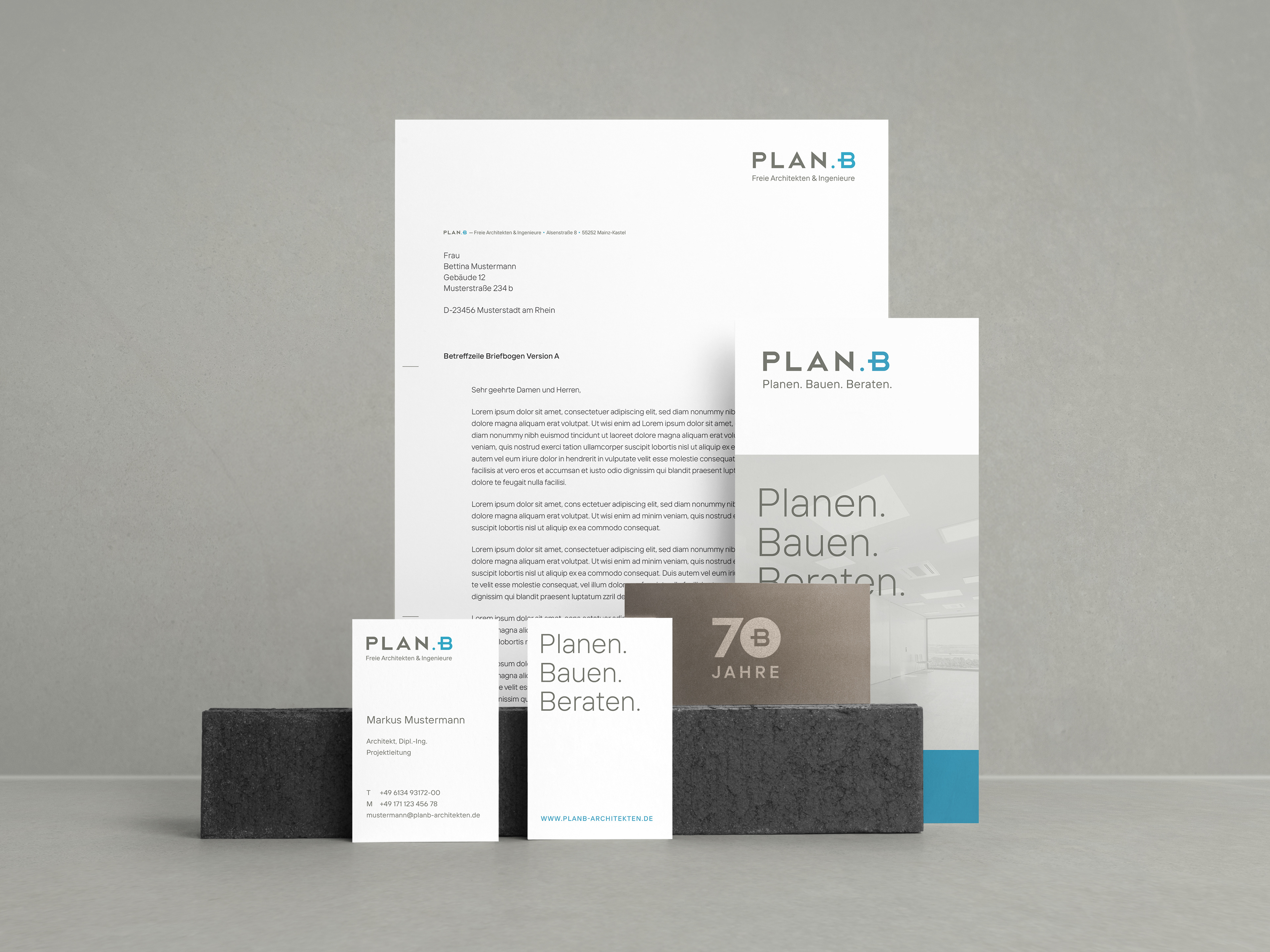 PLAN B Architekten Geschäftsausstattung
