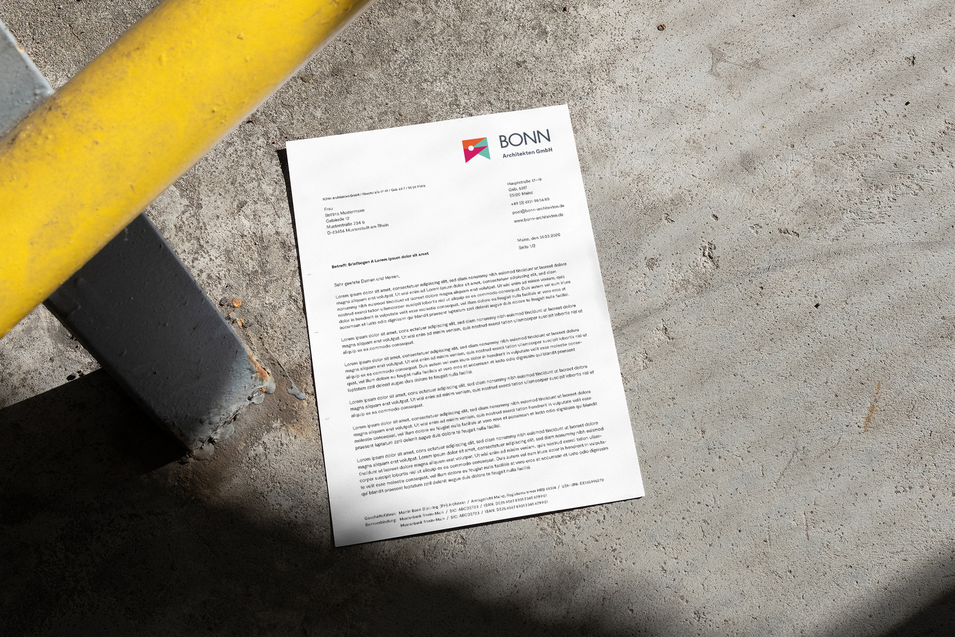 Letterhead / Briefbogen Bonn Architekten