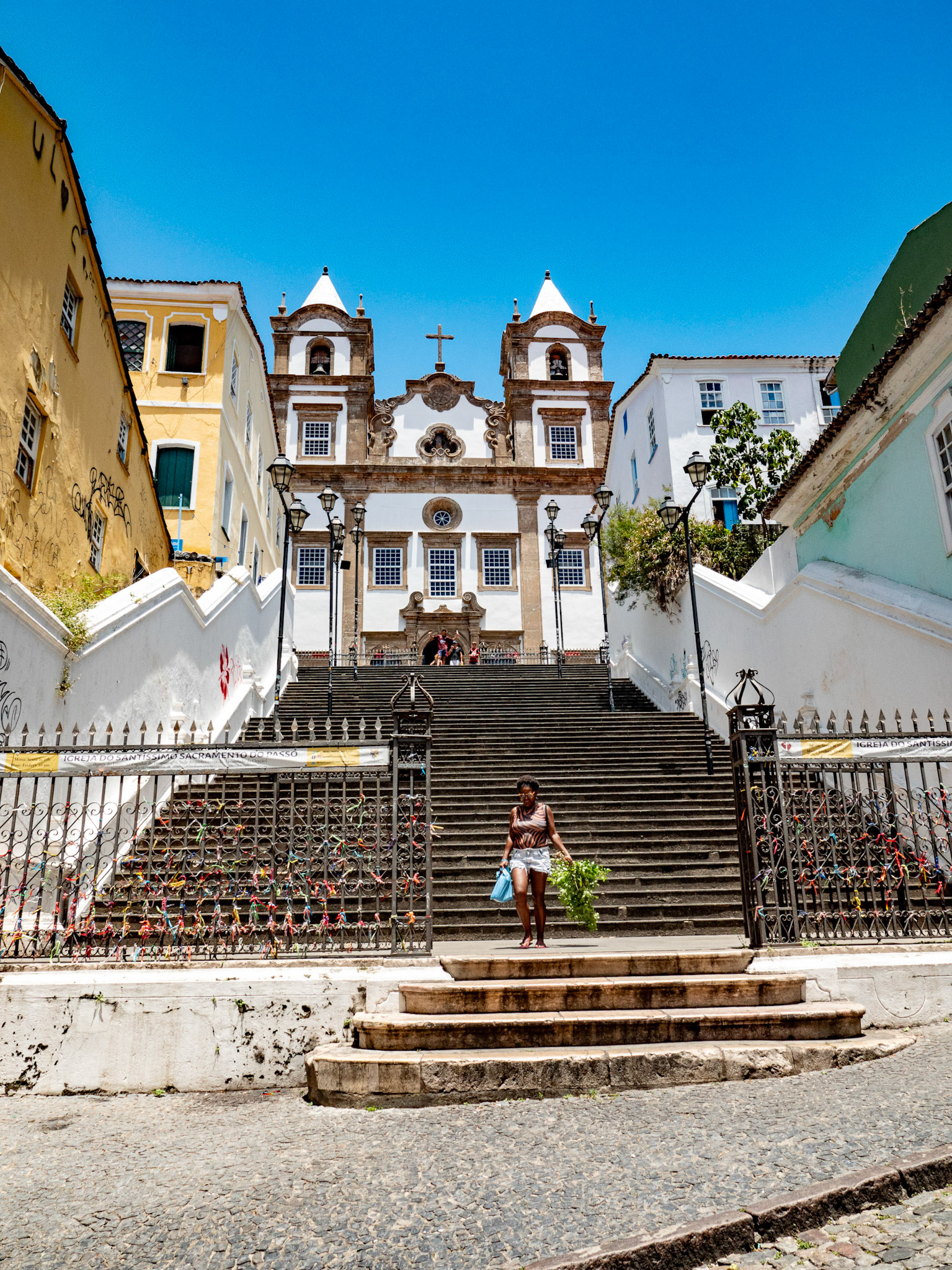 03.02.2025 Salvador de Bahia, Brazil. The Church Igreja do Santíssimo Sacramento da Rua do Passo, famous from the 1962 film The Given Word