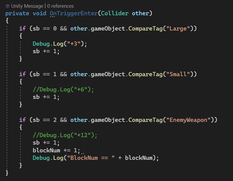 The code we implement for combat system--collision box tracking system