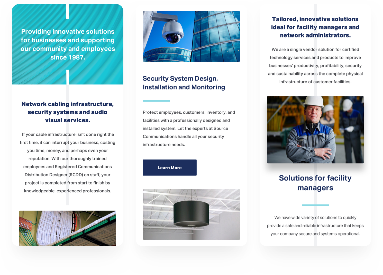 Source Communications — Various Mobile Views