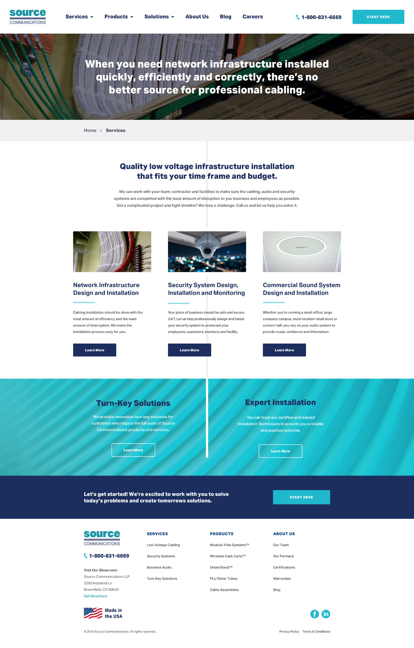 Source Communications — Mockups — Services Page