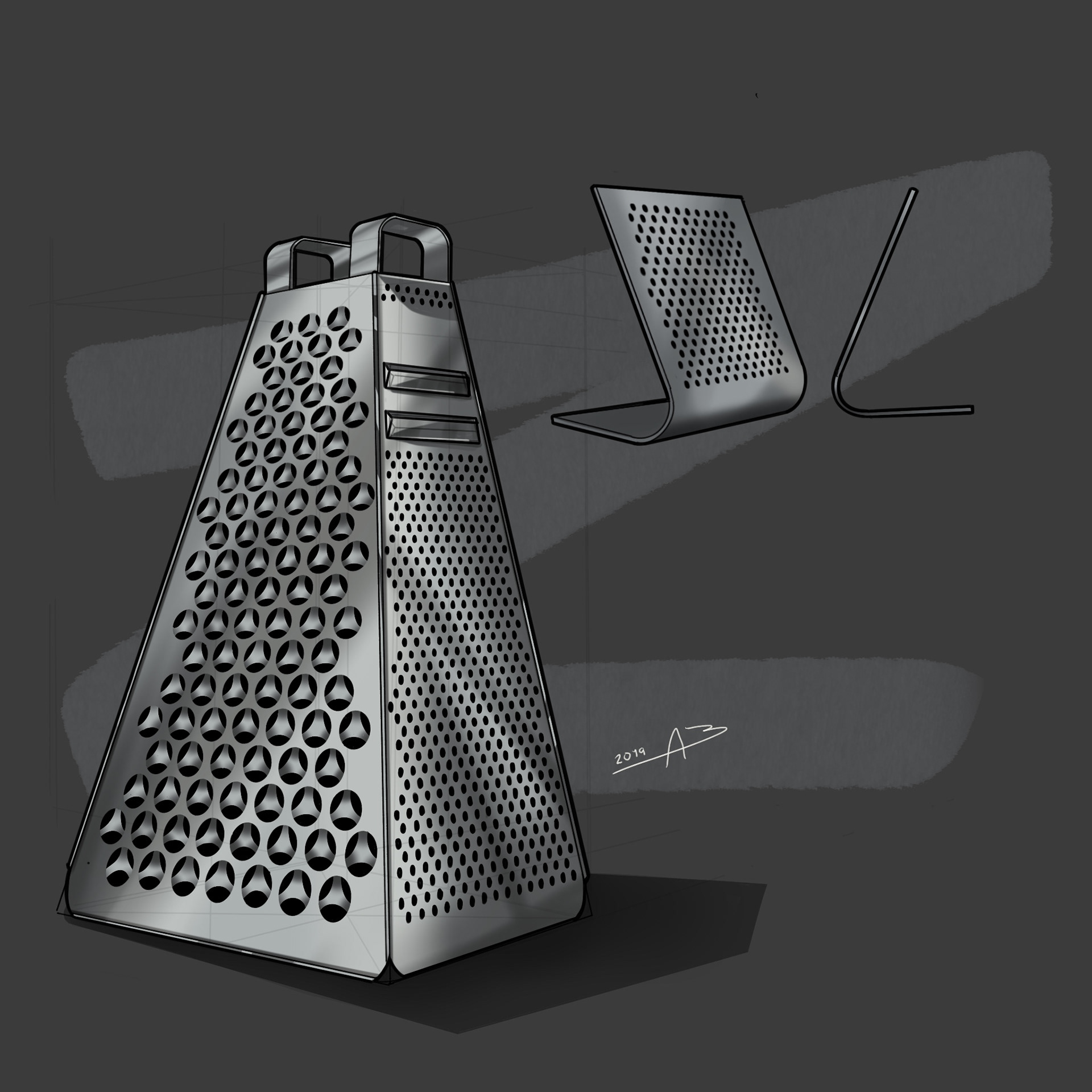 Cheese Grater - iPad Pro - Procreate