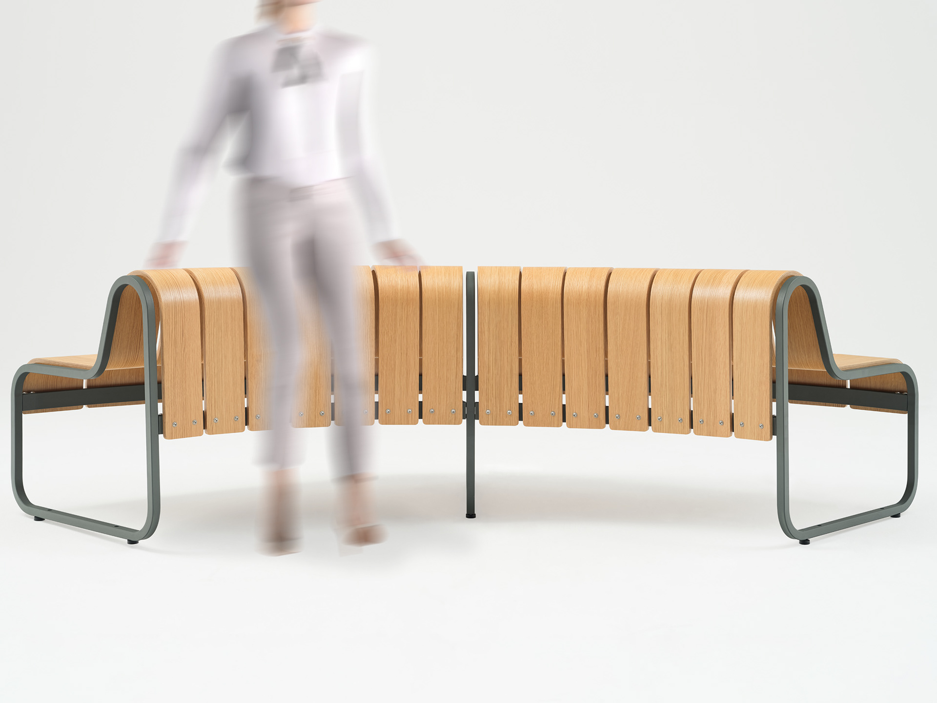 The rounded seat top is used as a perch