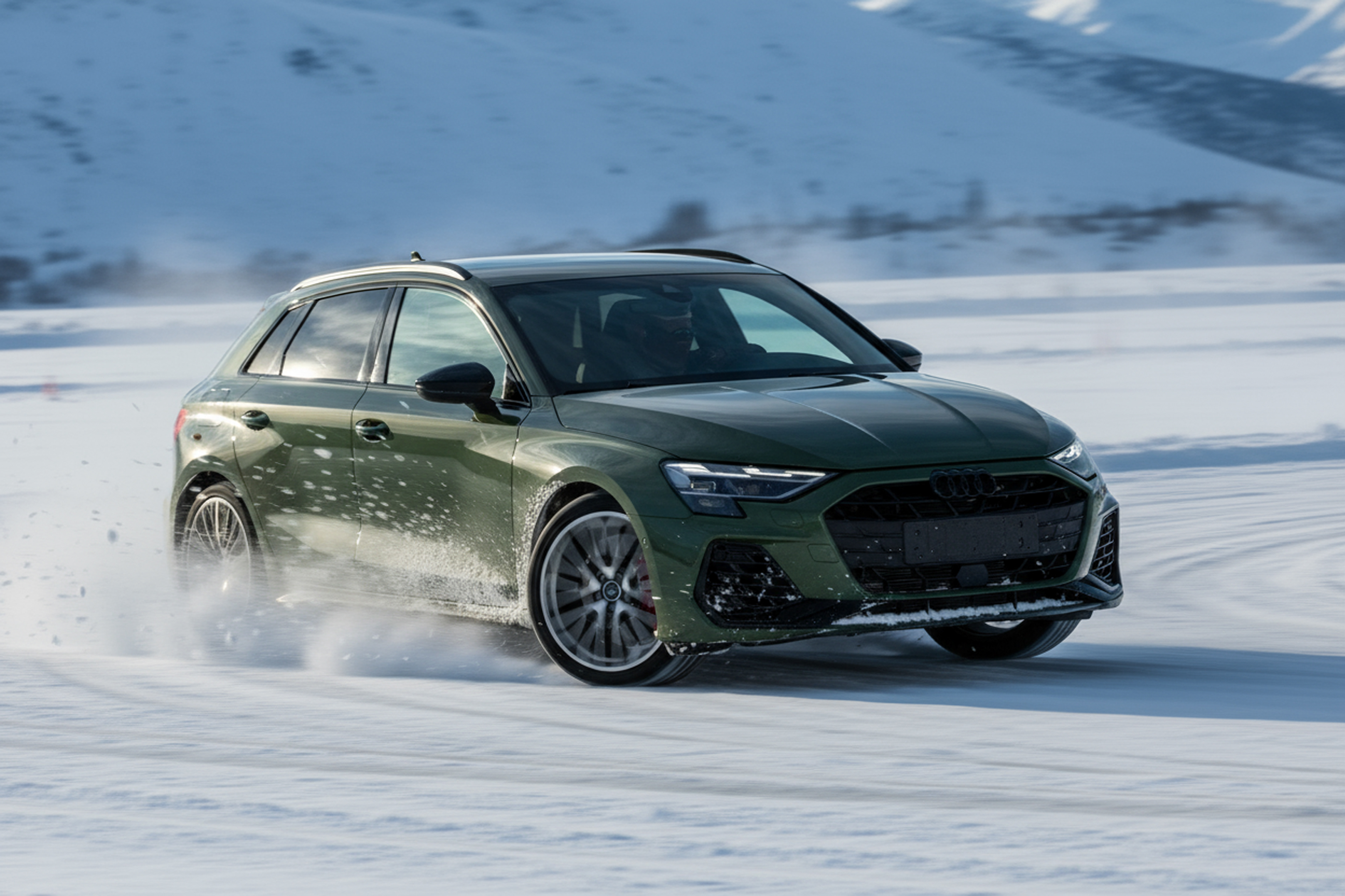 Editada con IA en la nieve