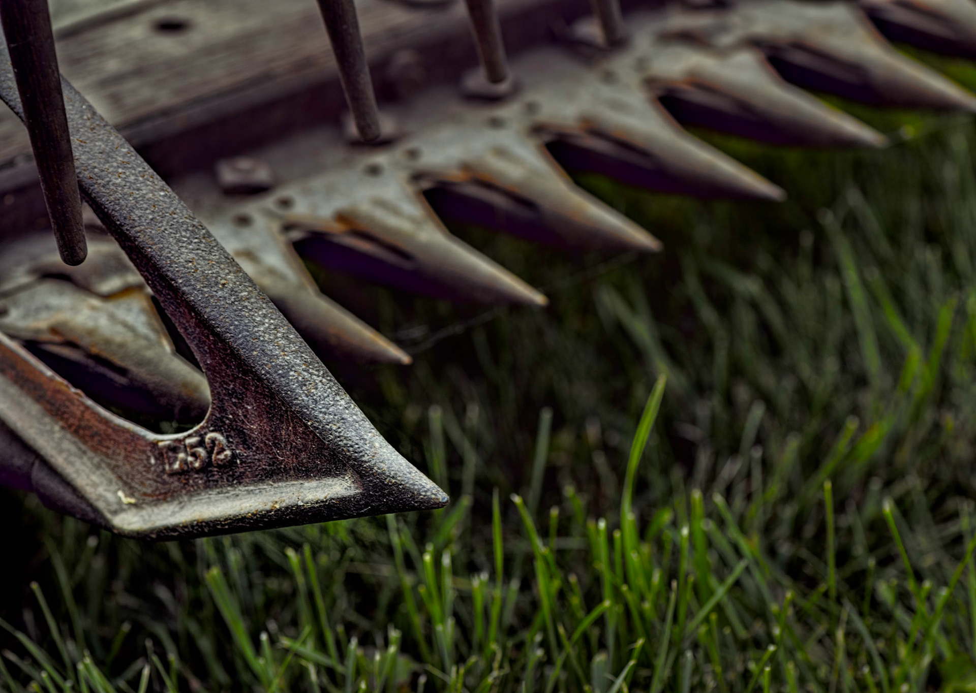 Old farm machinery was on display, including some sinister pieces like old D52 here.