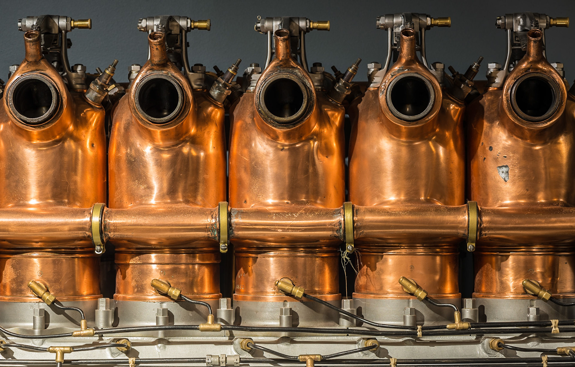 There are several engines on display at the museum, but I found this one particularly attractive because of the stunning copper colour.