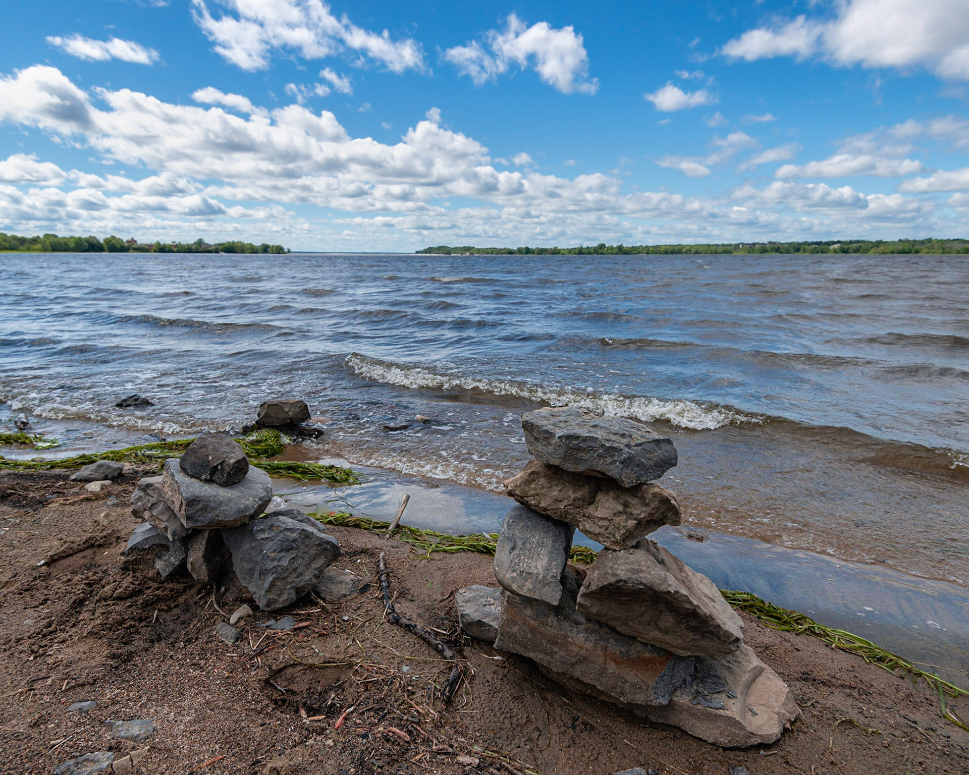 I was kneeling within inches of these rock sculptures to capture this wide angle shot.