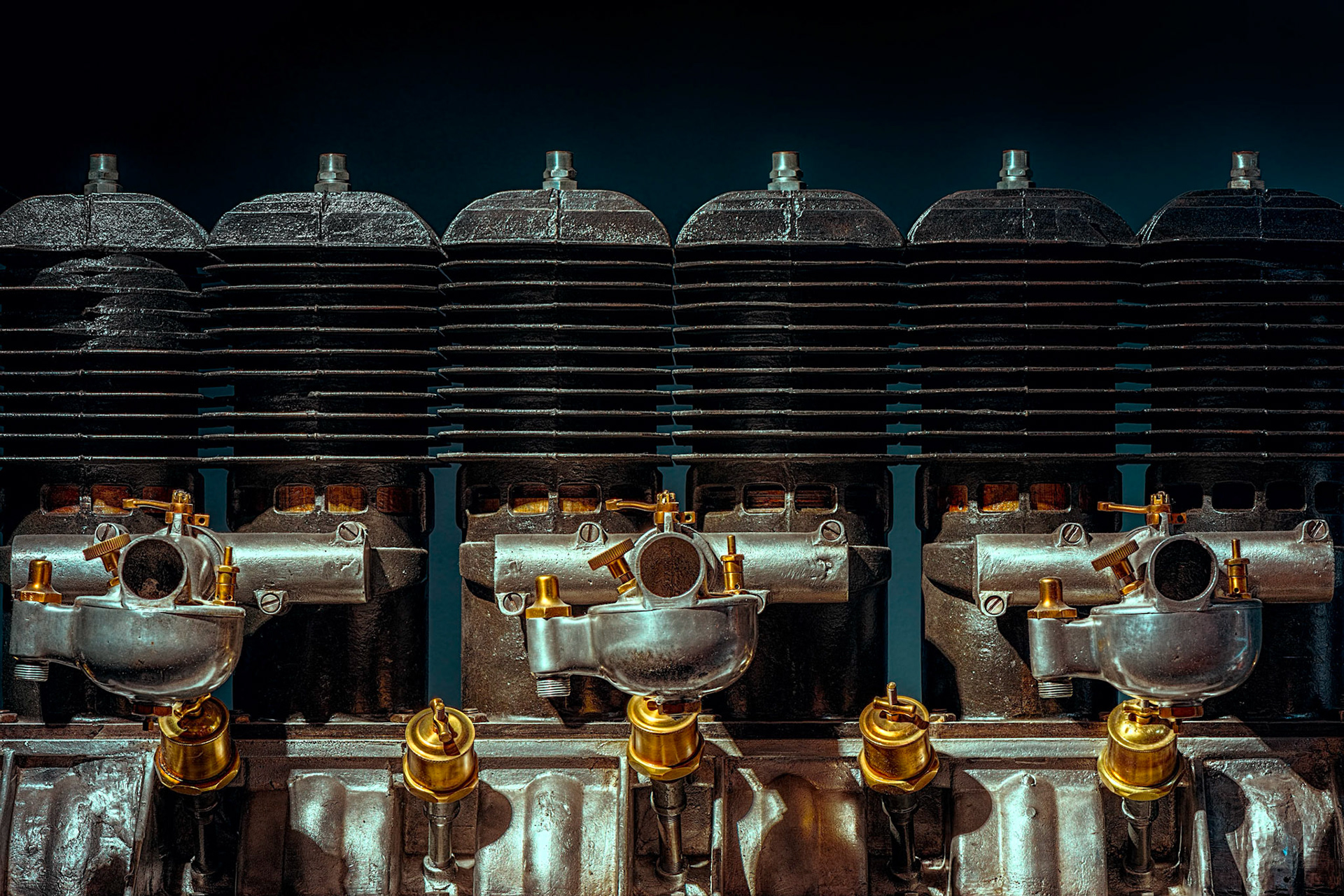Another piston-driven engine at the museum. I'm especially fond of the colours in this treatment.